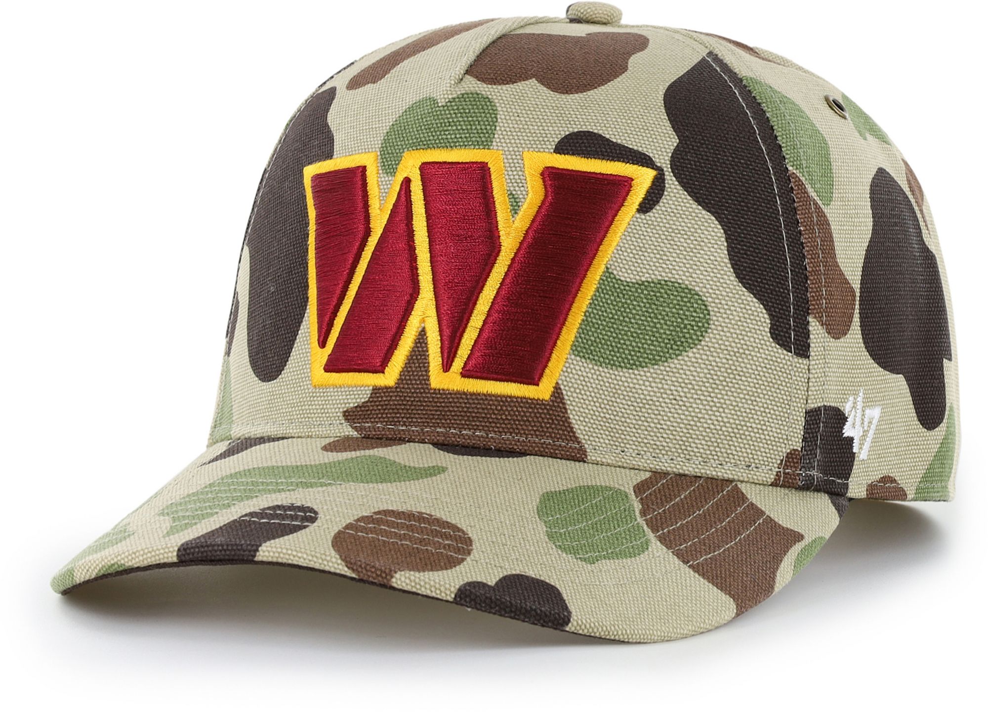 Carhartt x '47 Adult Washington Commanders Duck Camo Hitch Adjustable Hat