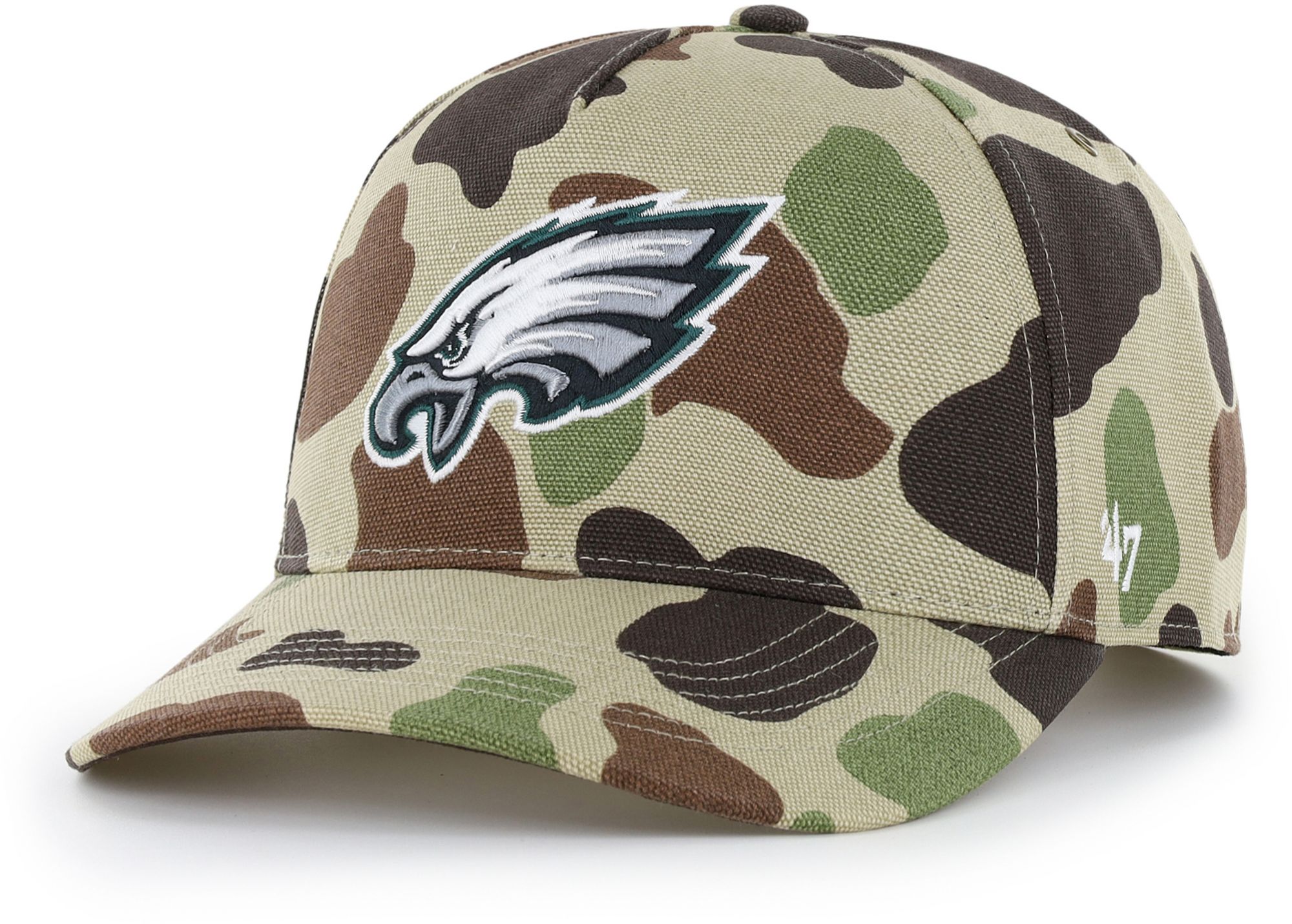 Carhartt x '47 Adult Philadelphia Eagles Duck Camo Hitch Adjustable Hat