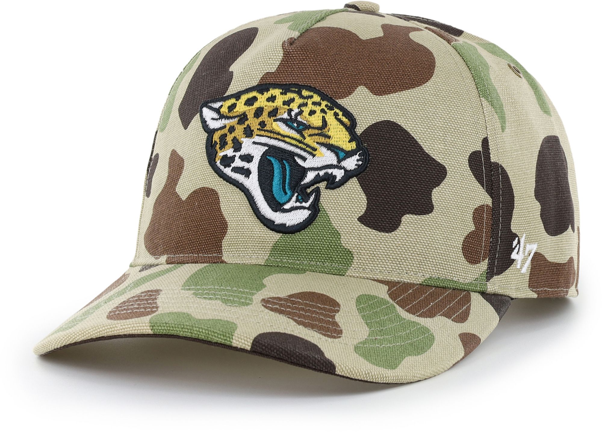 Carhartt x '47 Adult Jacksonville Jaguars Duck Camo Hitch Adjustable Hat
