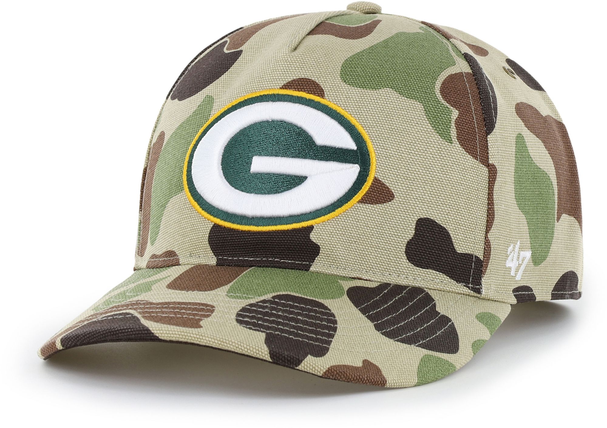 Carhartt x '47 Adult Green Bay Packers Duck Camo Hitch Adjustable Hat