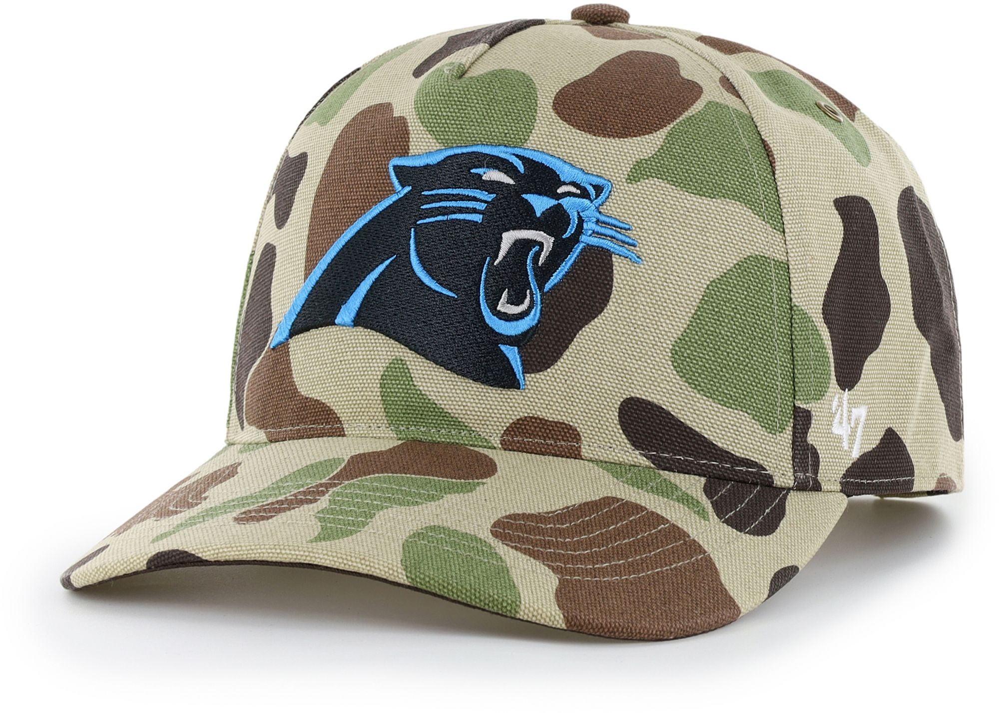 Carhartt x '47 Adult Carolina Panthers Duck Camo Hitch Adjustable Hat