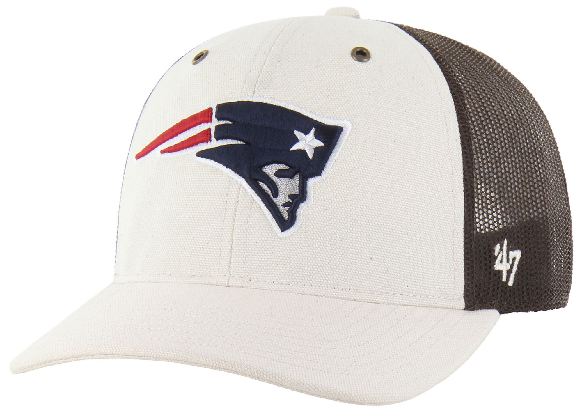 Carhartt x '47 Adult New England Patriots Natural Undyed Adjustable Trucker Hat