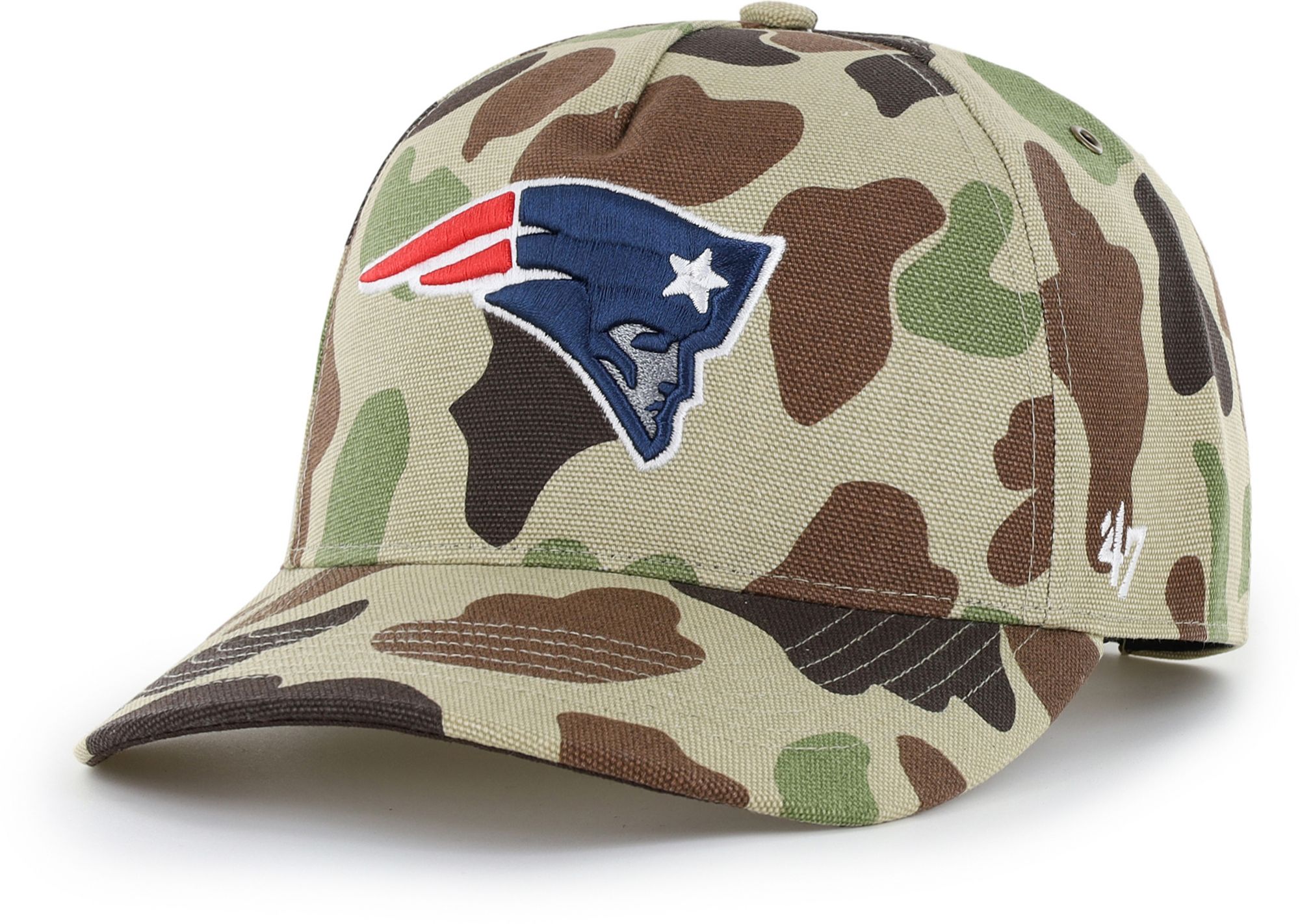 Carhartt x '47 Adult New England Patriots Duck Camo Hitch Adjustable Hat
