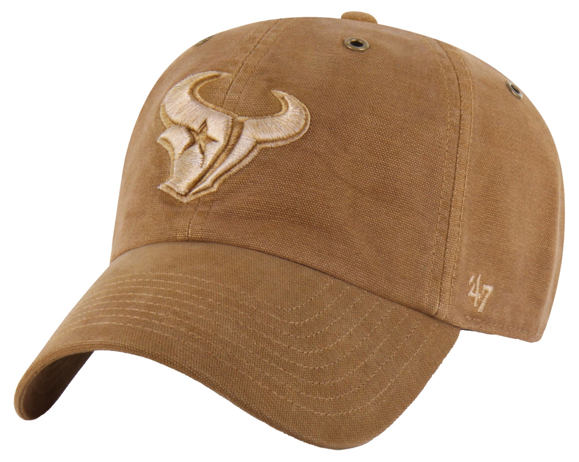 Carhartt x 47 Adult Houston Texans Brown Dyed Clean Up Hat