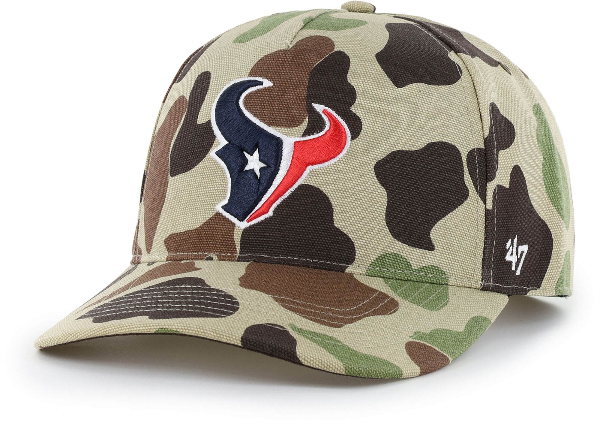 Carhartt x '47 Adult Houston Texans Duck Camo Hitch Adjustable Hat