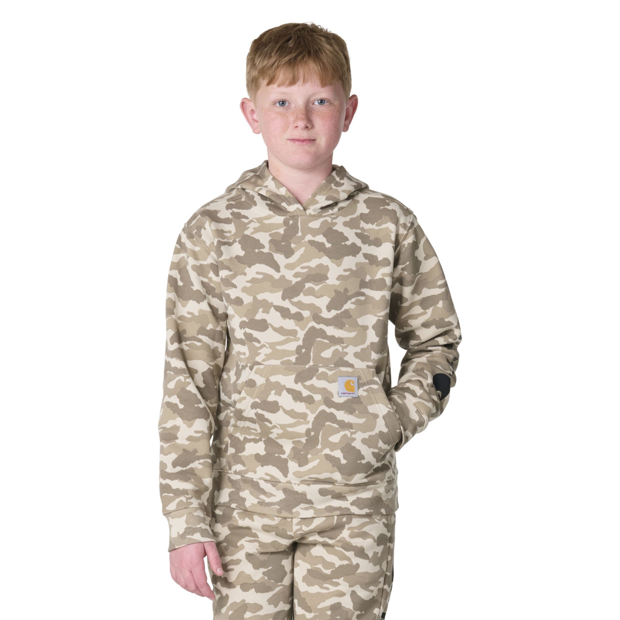 Carhartt Boys' Camo Logo Graphic Hoodie