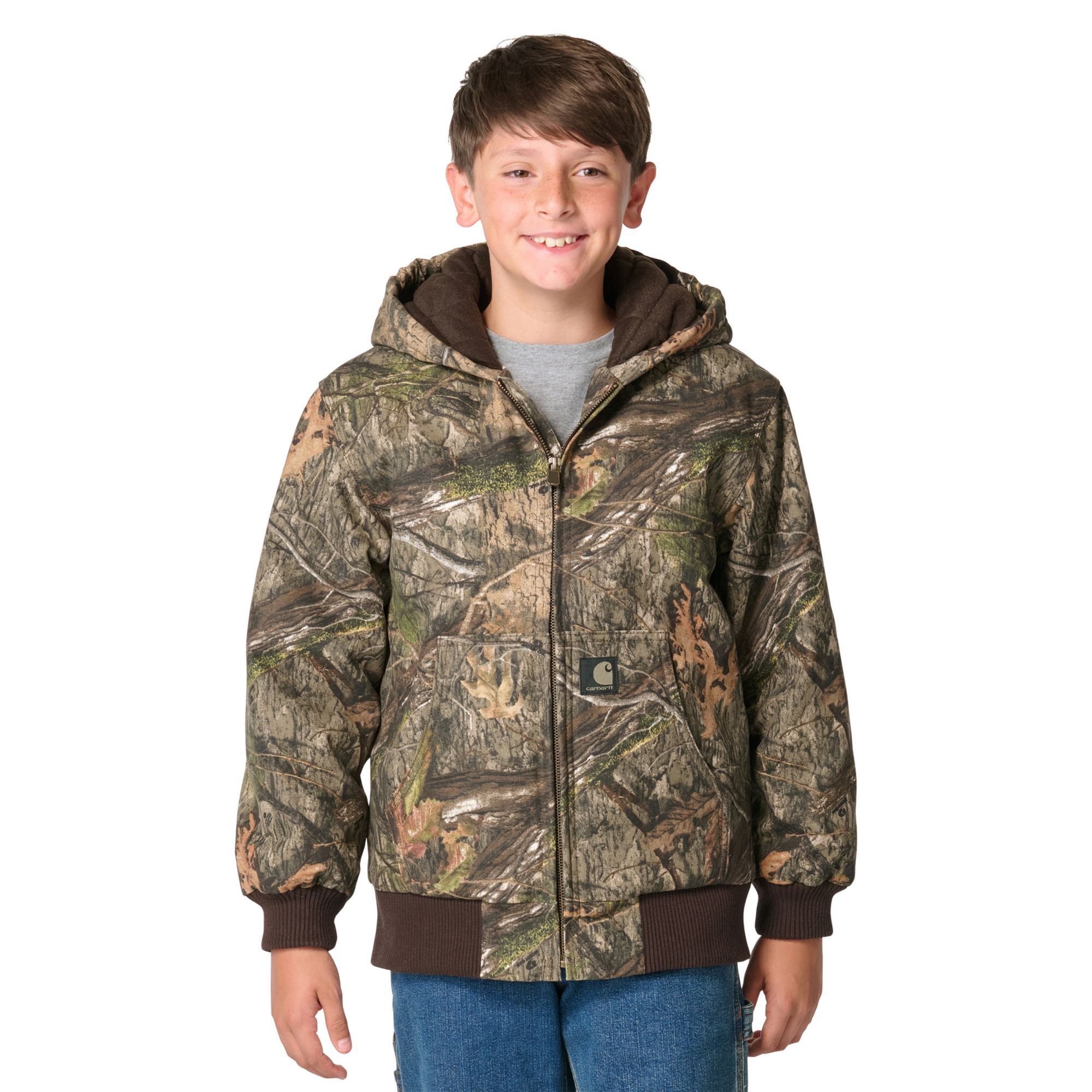 Carhartt Boys' Insulated Canvas Camo Active Jacket