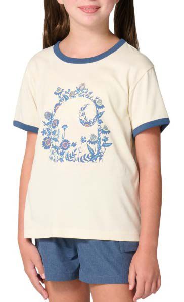 Charhartt Girls' Floral C Ringer Tee