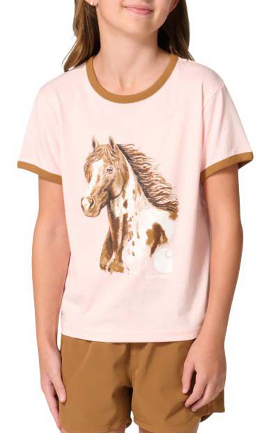 Carhartt Girls' Horse Power Ringer T-Shirt