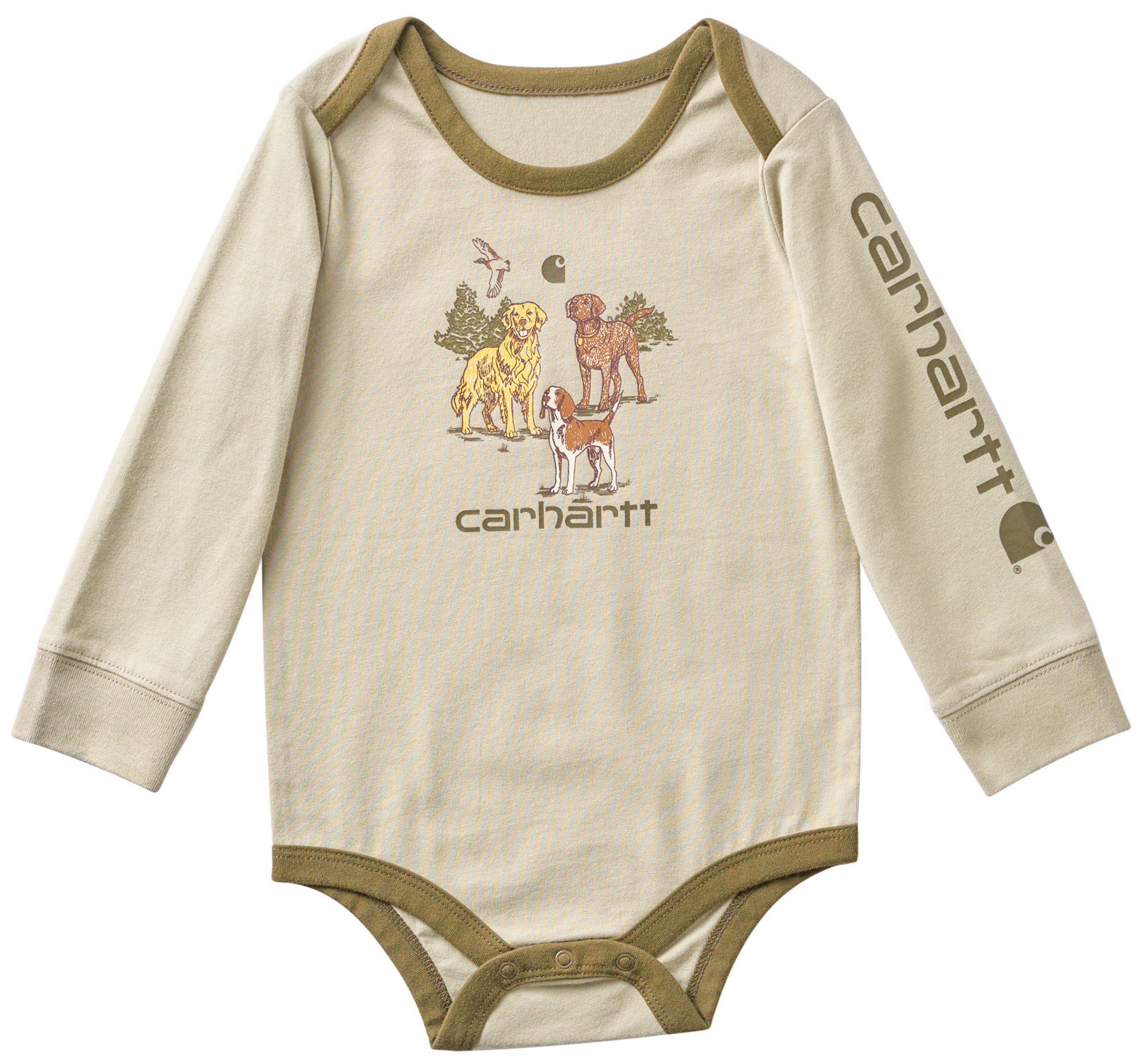 Carhartt Infant Dog Long-Sleeve Pocket Graphic Bodysuit