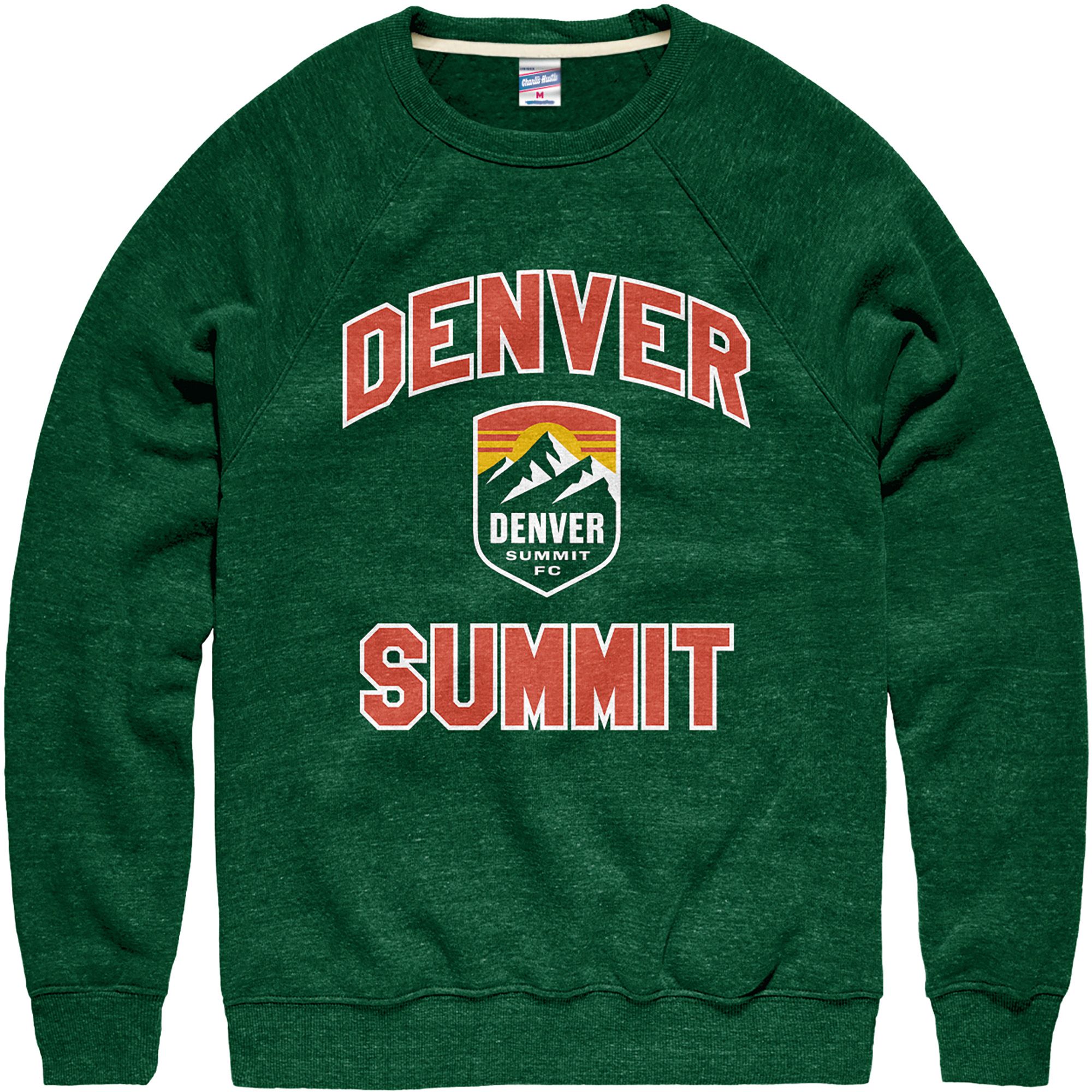 Charlie Hustle Adult Denver FC Green Arch Over Crewneck Sweatshirt