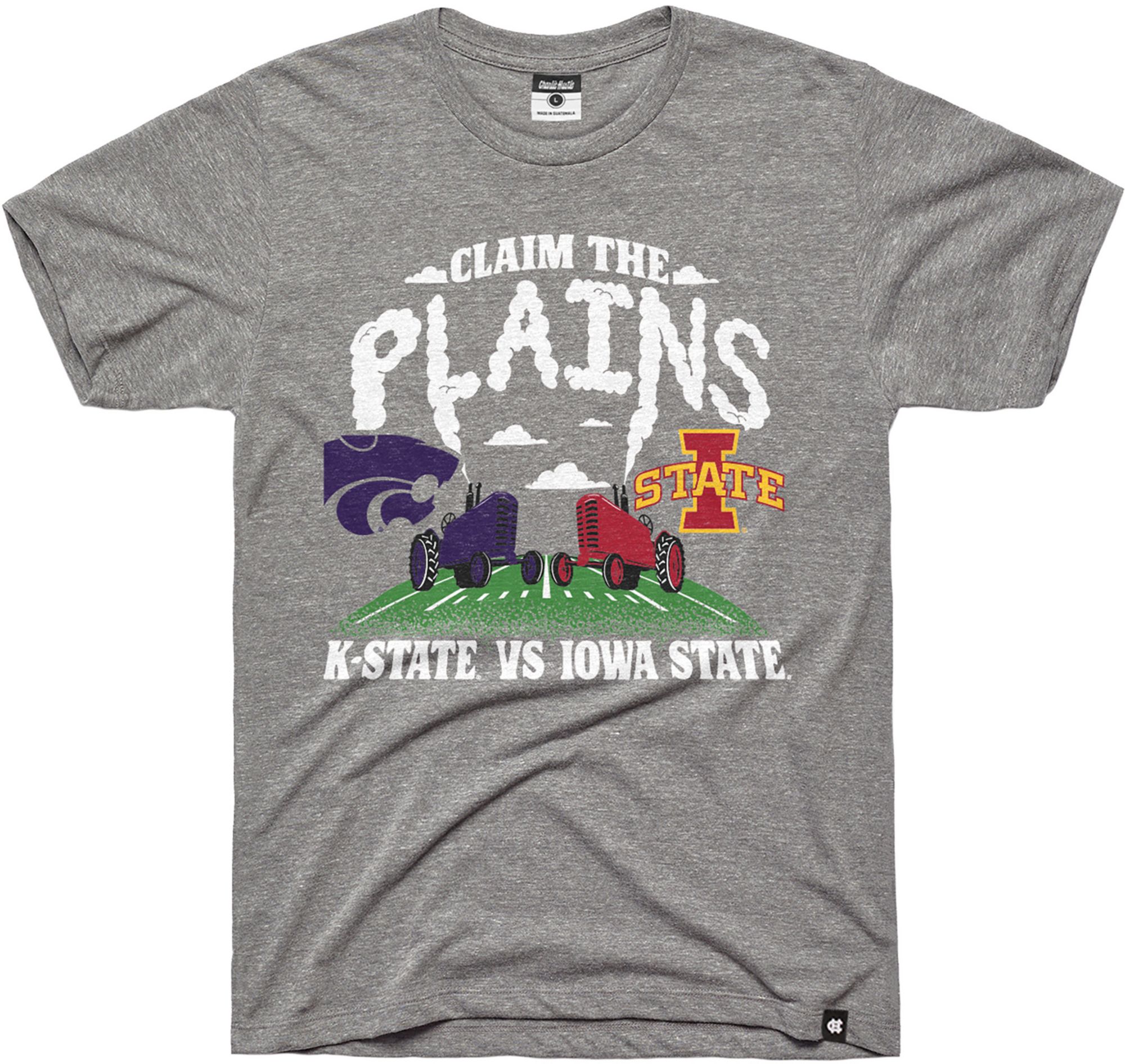 Charlie Hustle Adult Claim The Plains Kansas State Wildcats Vs. Iowa State Cyclones T-Shirt, Women's