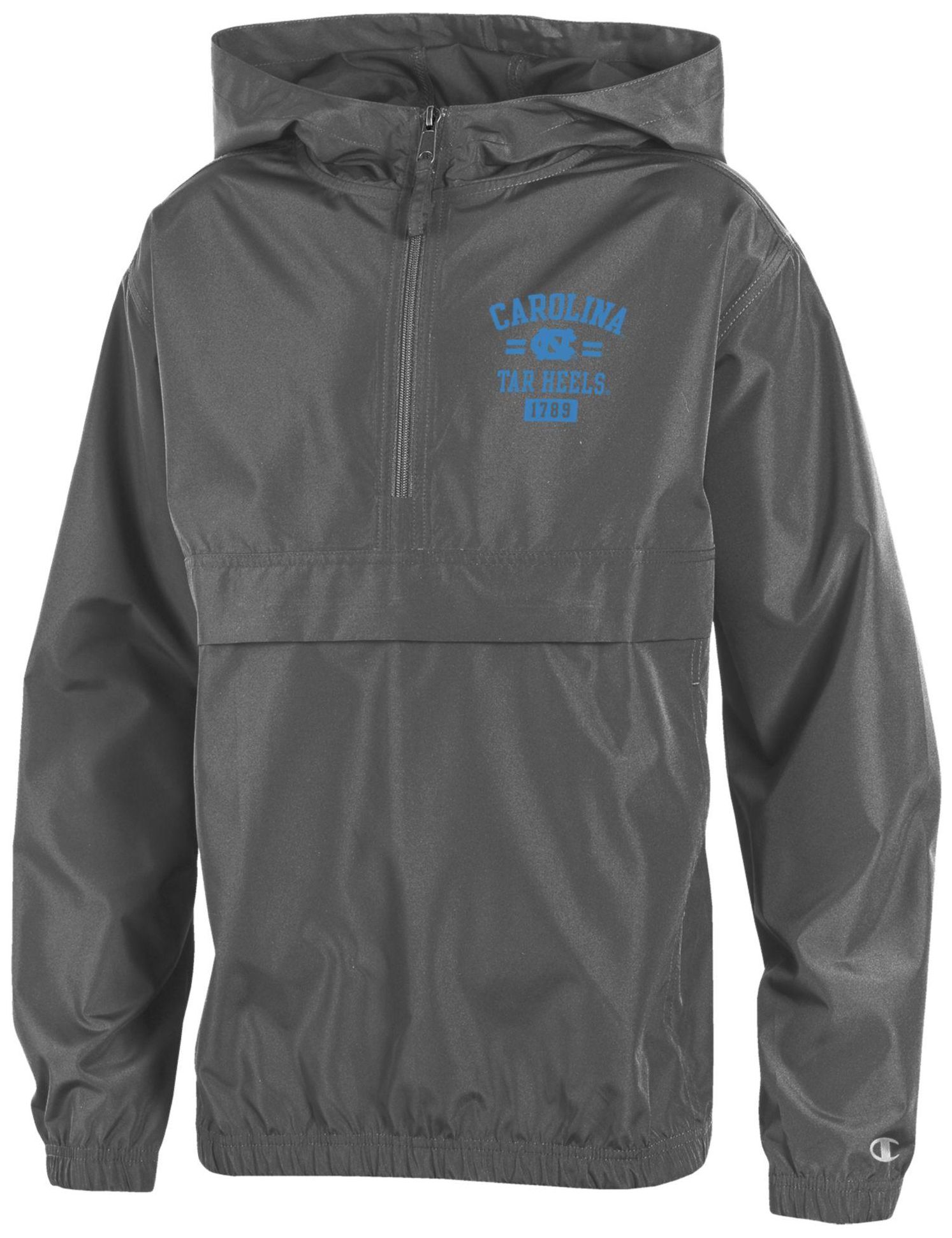 Champion Boys' North Carolina Tar Heels Graphite Packable Jacket
