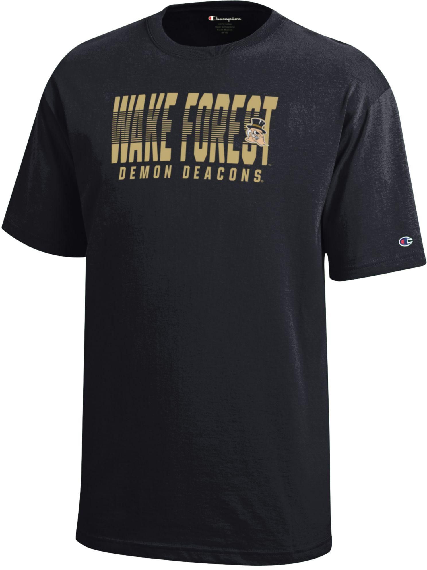 Champion Boys' Wake Forest Demon Deacons Black T-Shirt