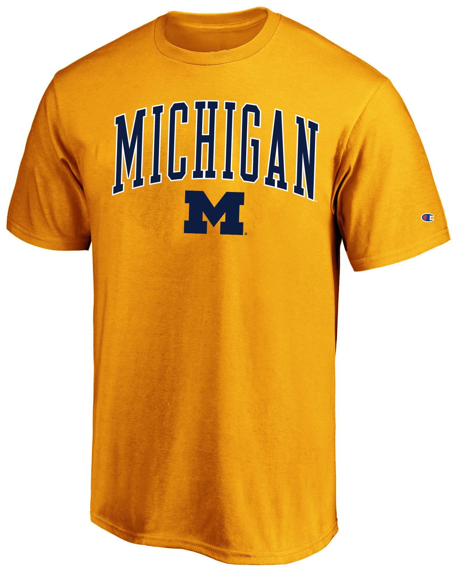 Champion Men's Big &amp; Tall Michigan Wolverines Maize T-Shirt