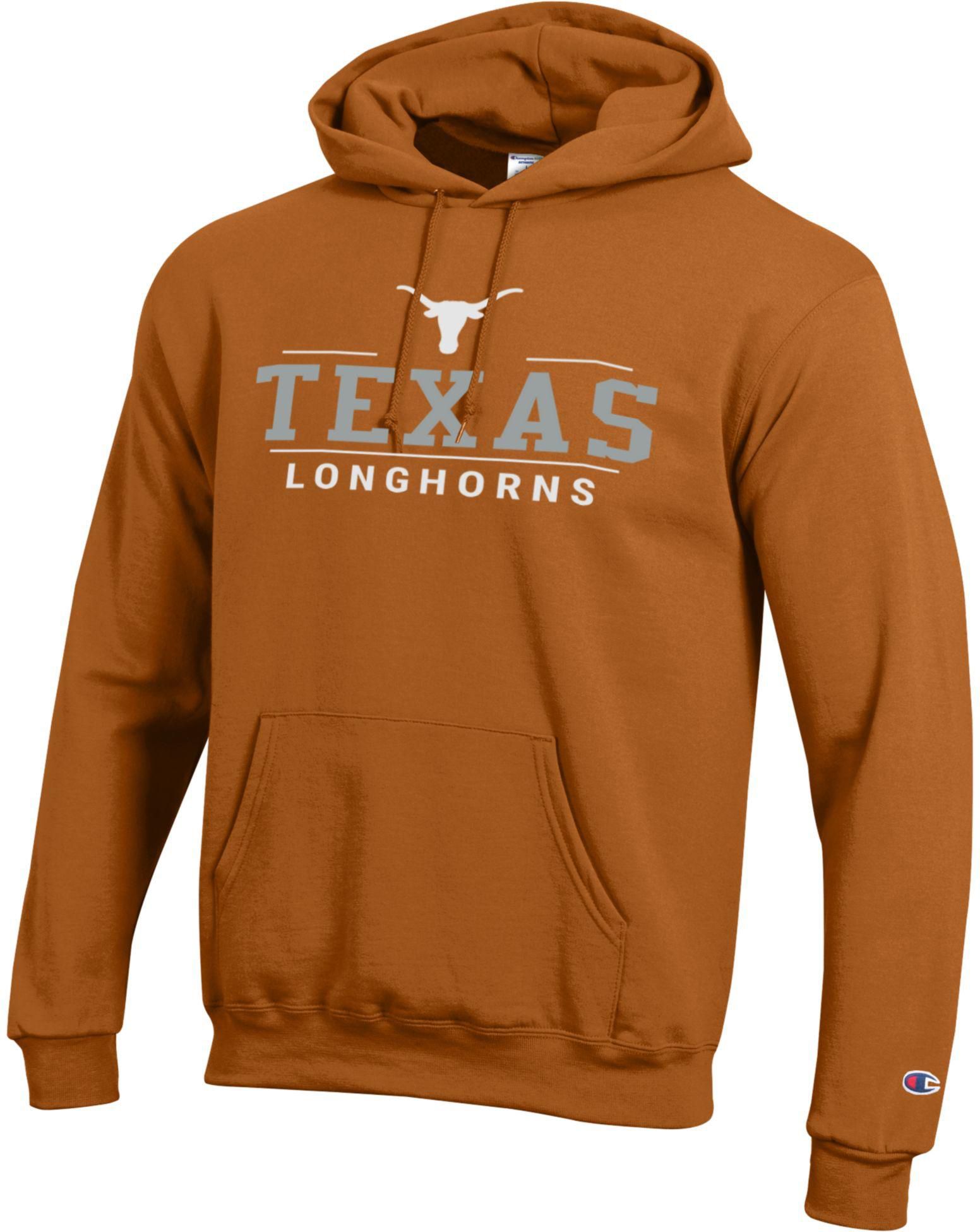 Champion Adult Texas Longhorns Eco Powerblend Orange Hoodie