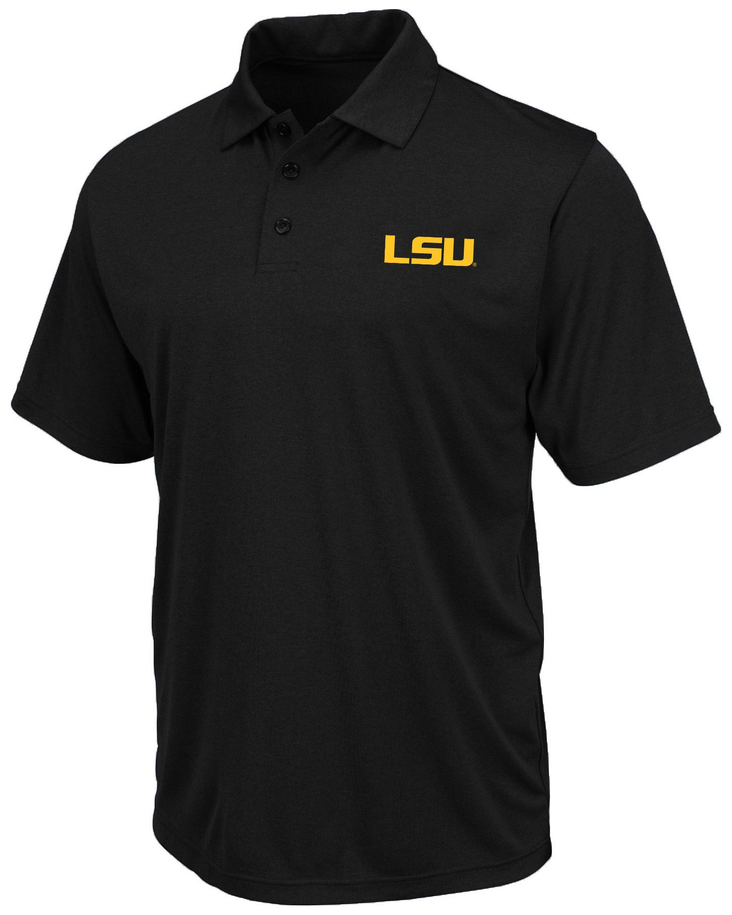 Champion Men's LSU Tigers Black Big and Tall Polo