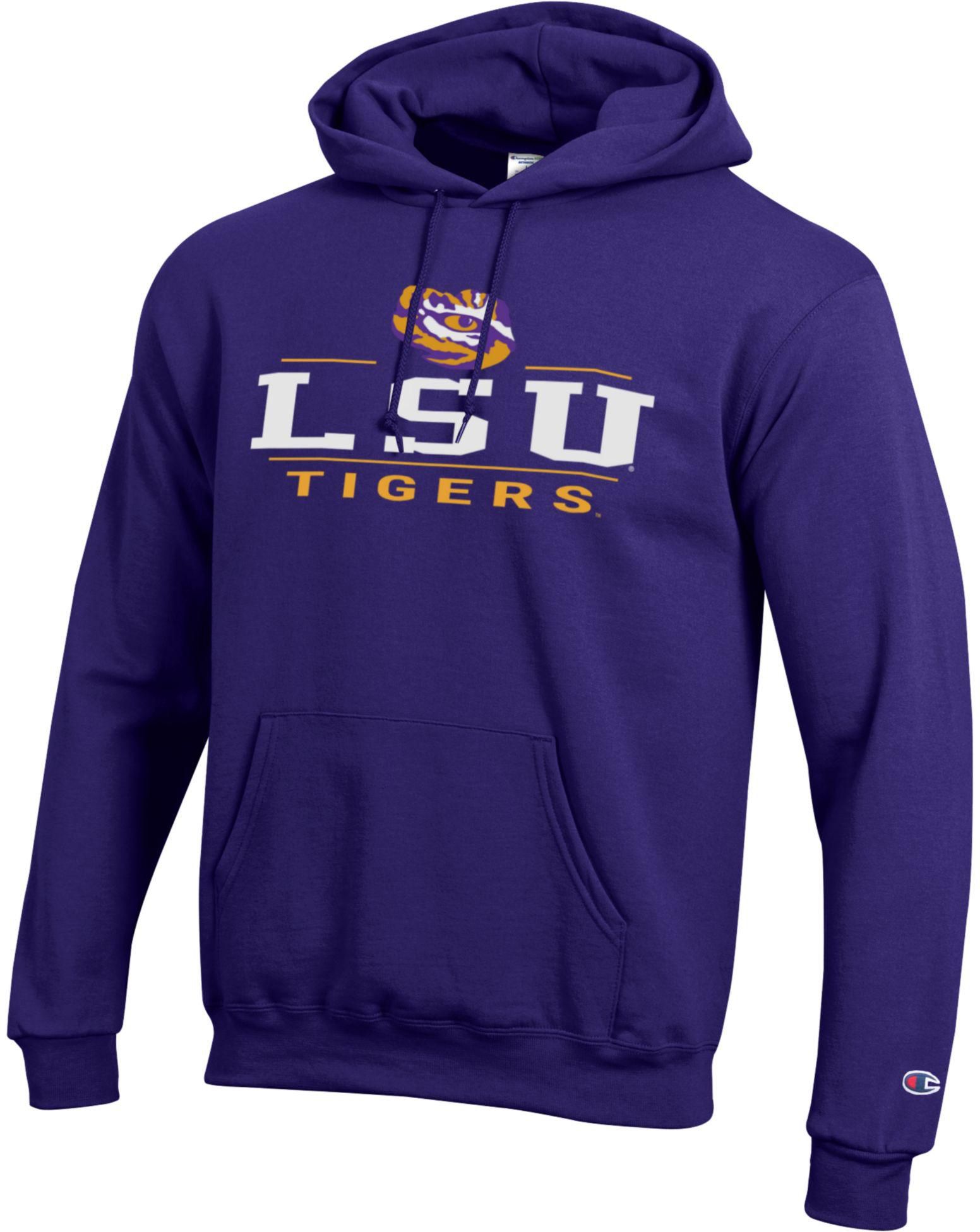 Champion Adult LSU Tigers Purple Eco Powerblend Hoodie