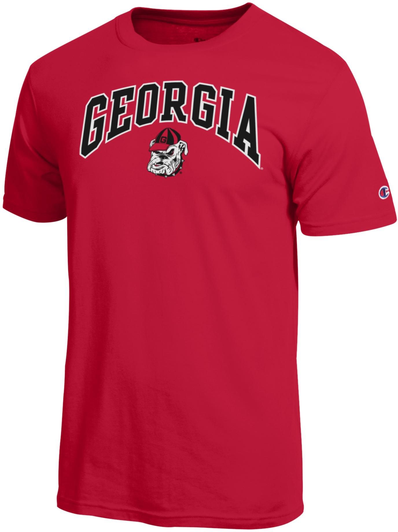 Champion Men's Georgia Bulldogs Scarlet T-Shirt