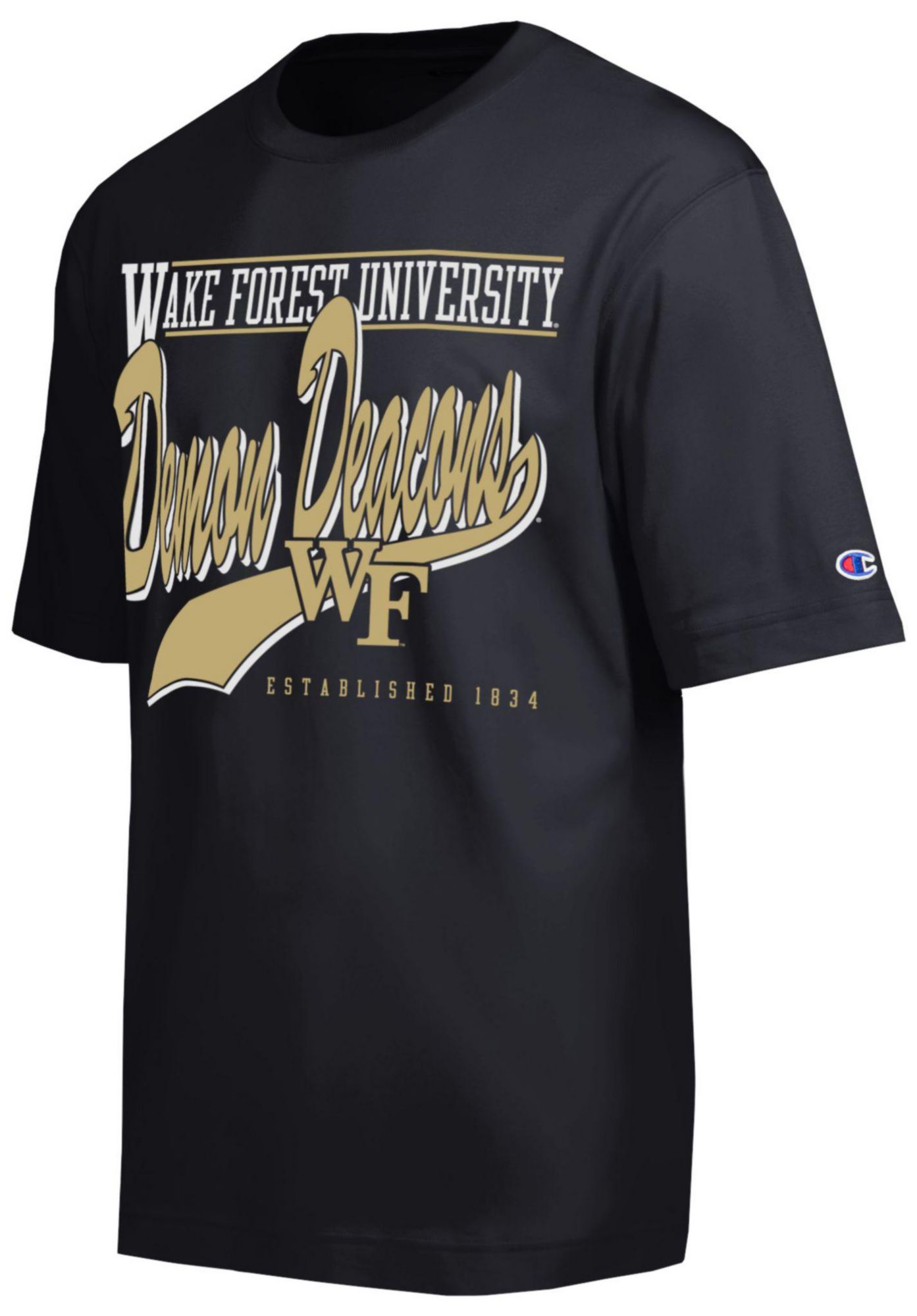 Champion Men's Wake Forest Demon Deacons Black All Star T-Shirt