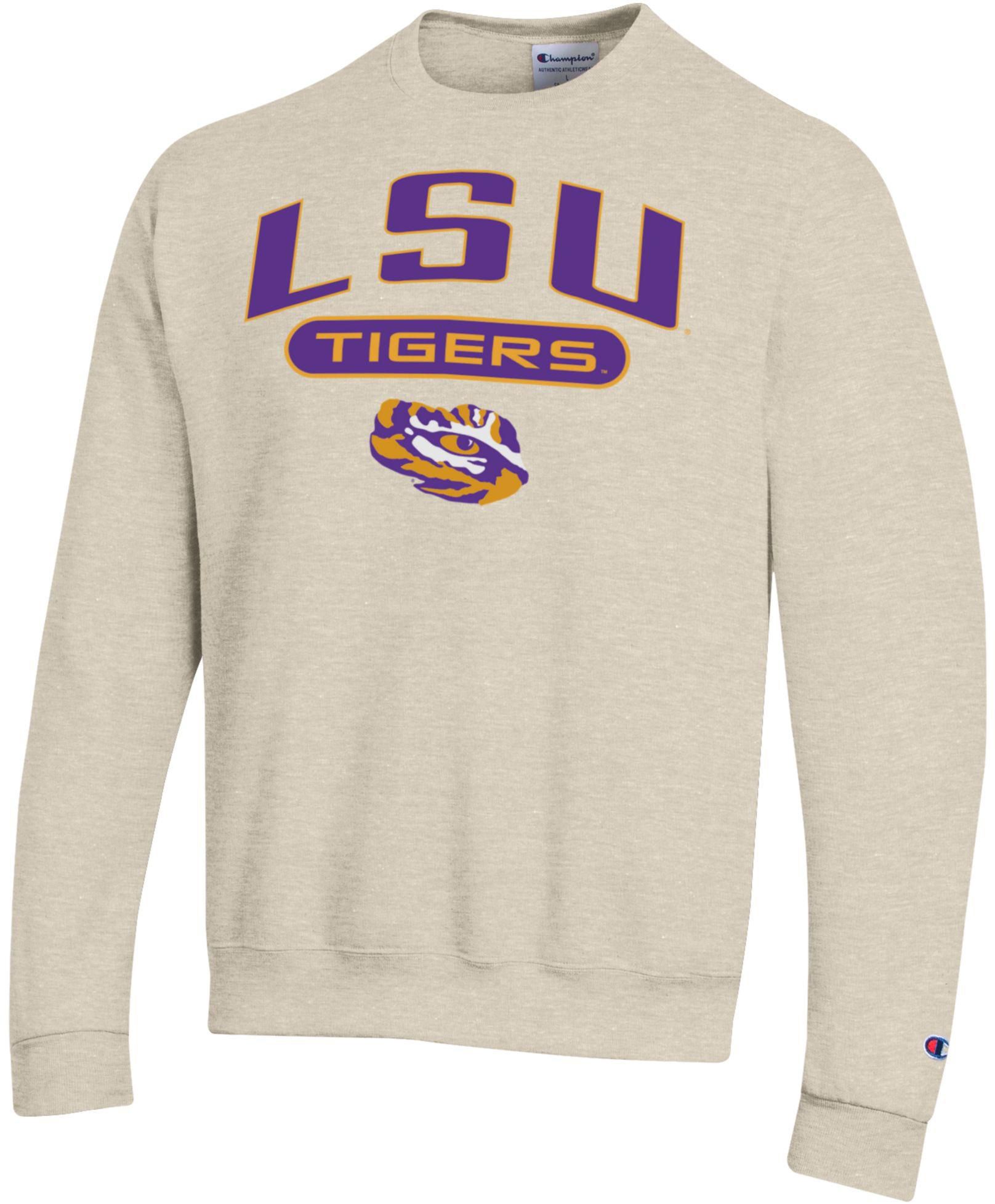 Champion Adult LSU Tigers Eco Powerblend Crewneck Sweatshirt