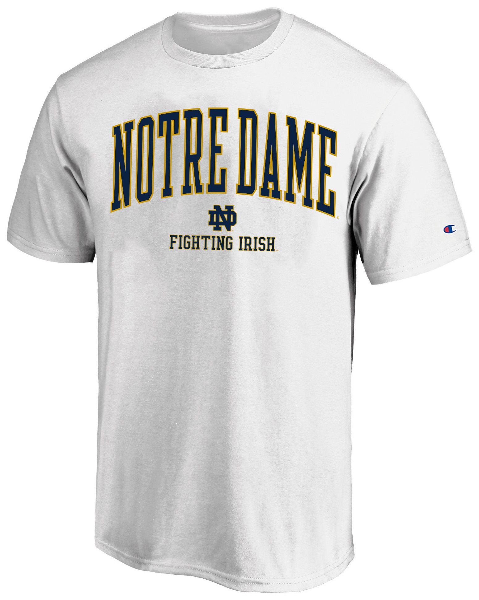 Champion Men's Big &amp; Tall Notre Dame Fighting Irish White T-Shirt