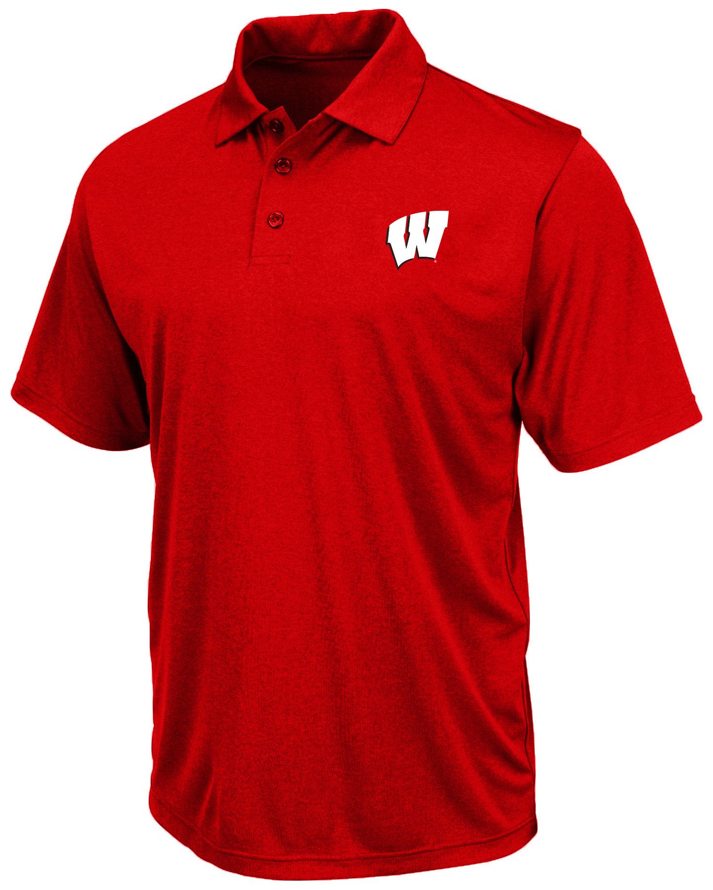 Champion Men's Wisconsin Badgers Red Big and Tall Polo