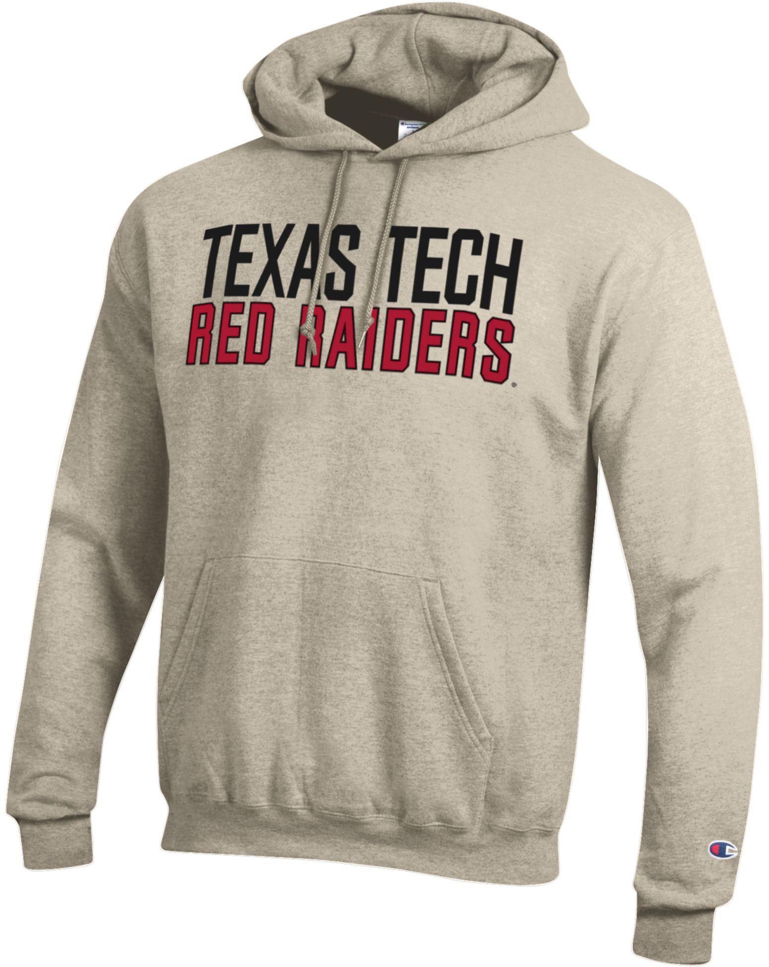 Champion Adult Texas Tech Red Raiders Eco Powerblend Oatmeal Hoodie