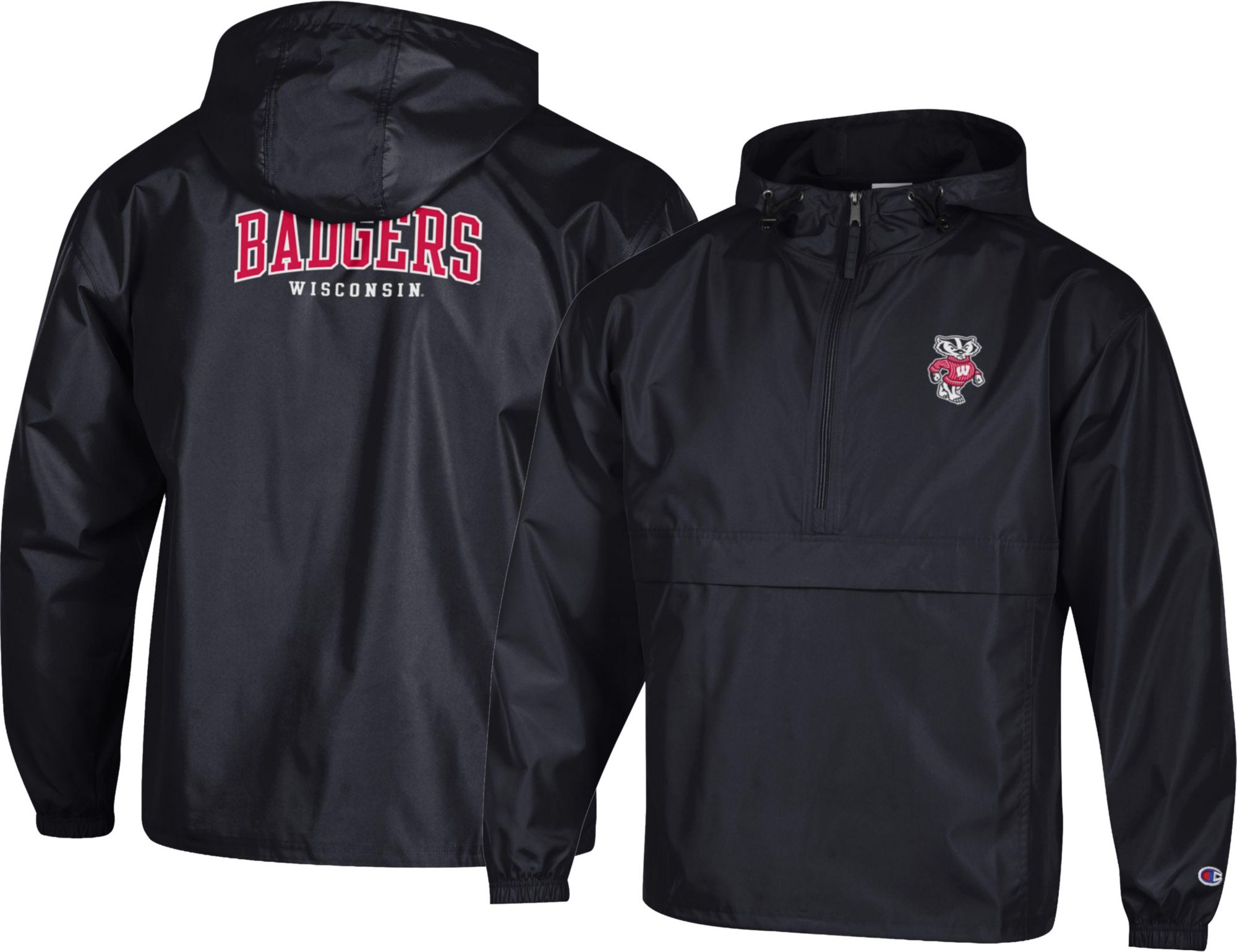 Champion Men's Wisconsin Badgers Packable Jacket