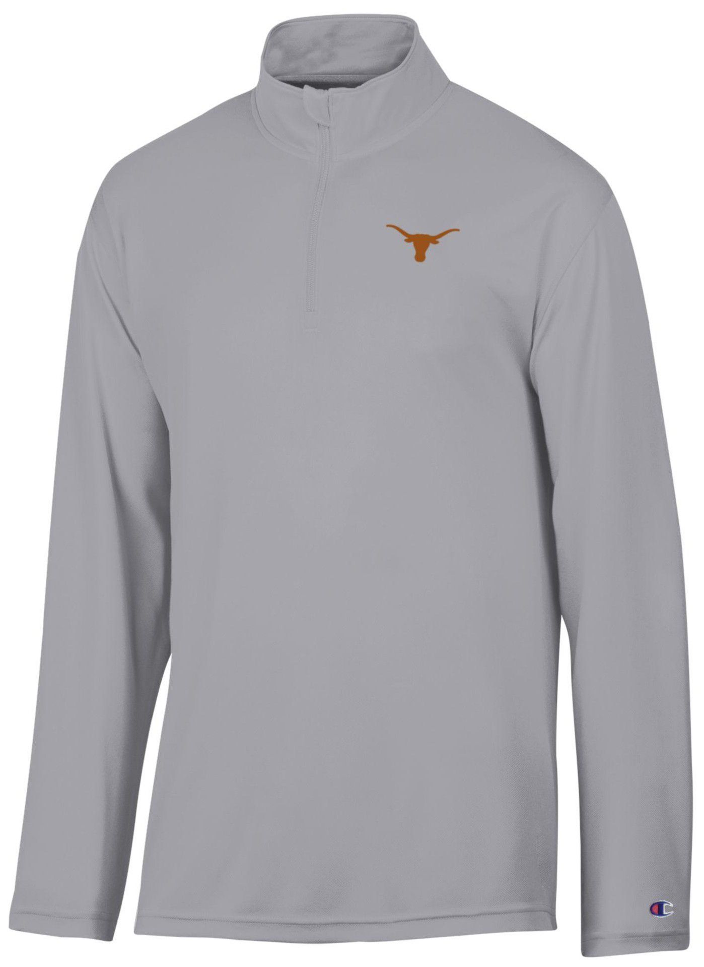 Champion Men's Texas Longhorns Gray 1/4 Zip Jacket