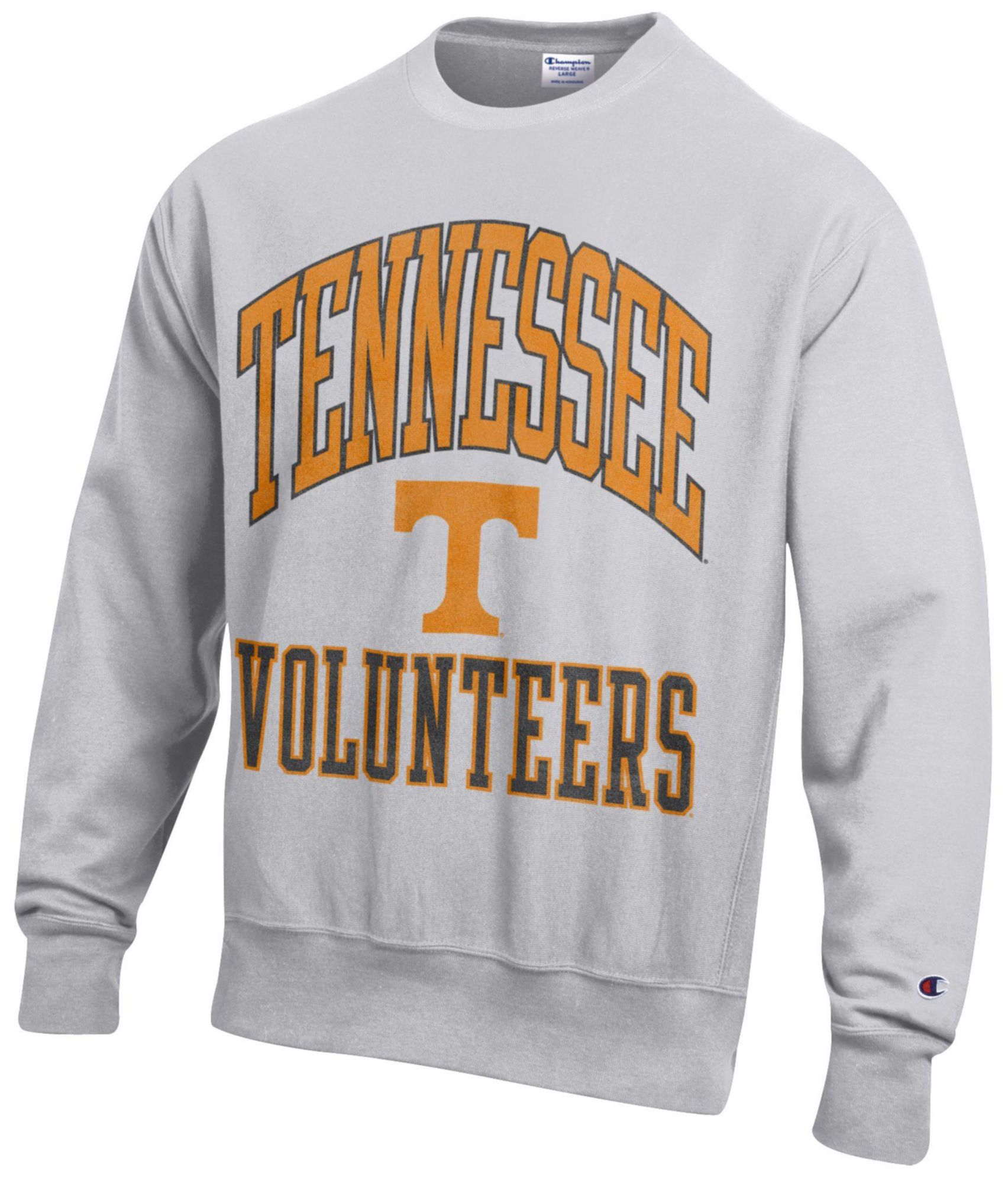Champion Men's Tennessee Volunteers Silver Gray Reverse Weave Crewneck Sweatshirt