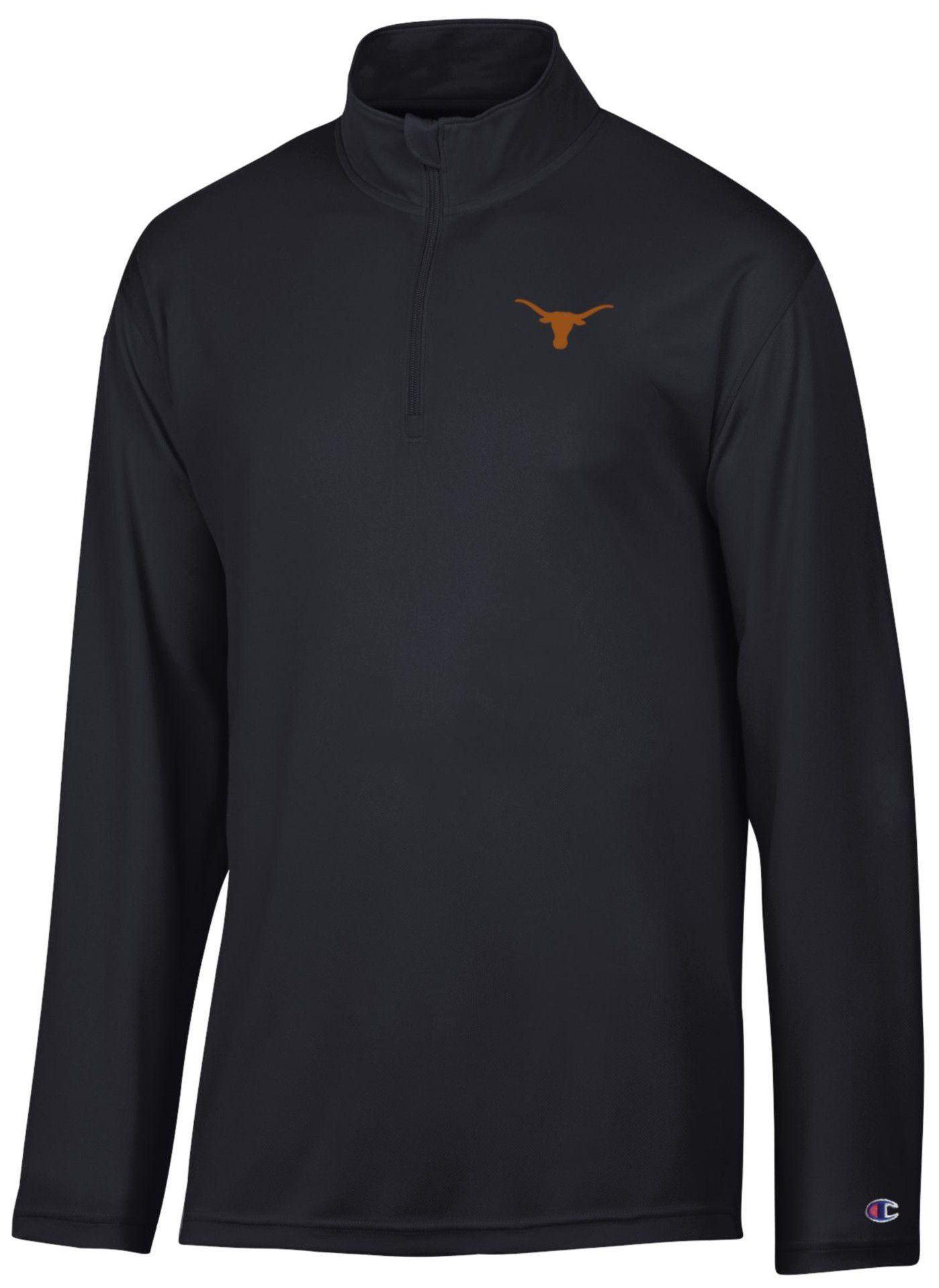 Champion Men's Texas Longhorns Black 1/4 Zip Jacket