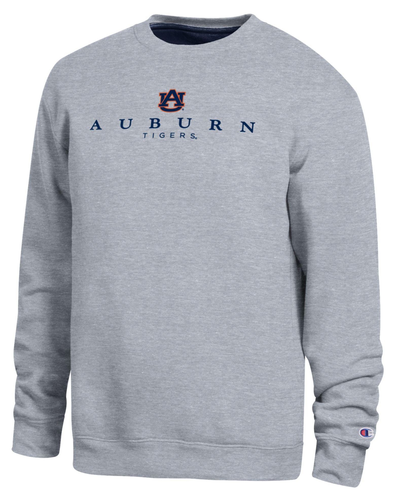 Champion Men's Auburn Tigers Oxford Contrast Crewneck Sweatshirt