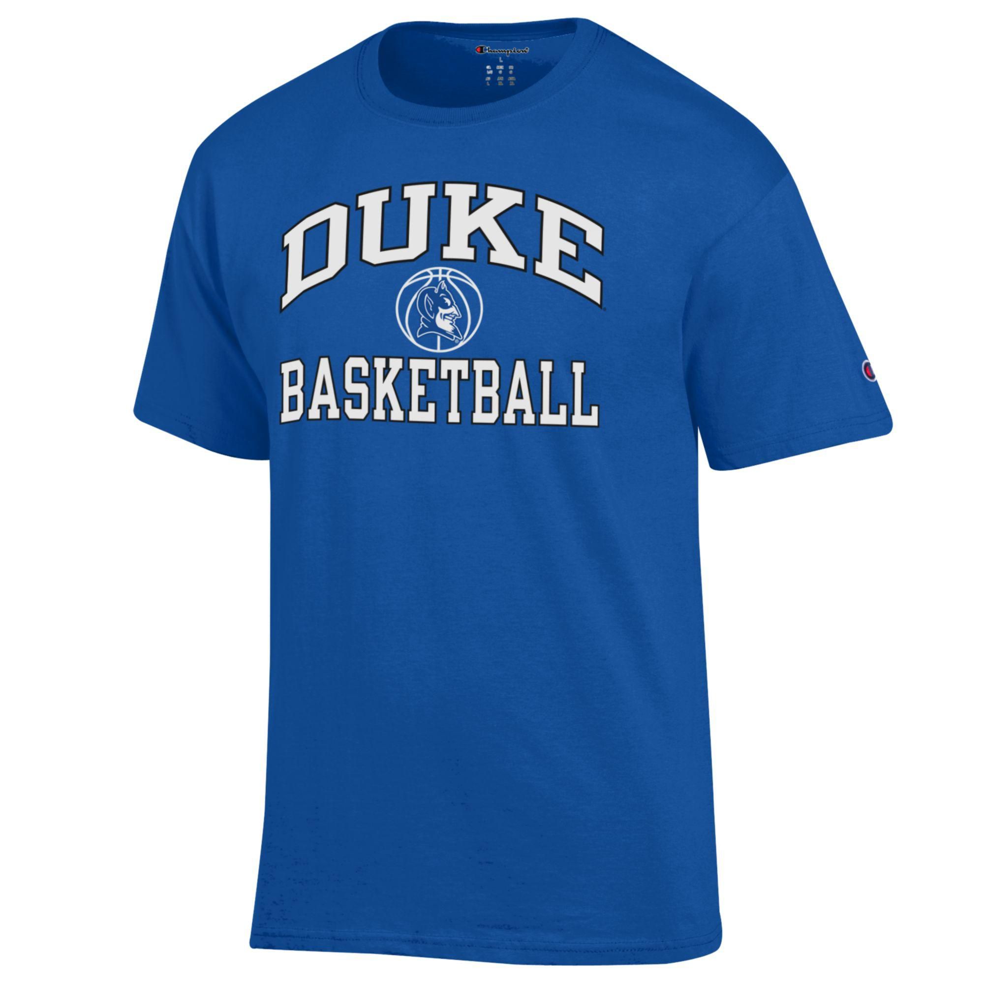 Champion Men's Duke Blue Devils Black Arch Stack T-Shirt