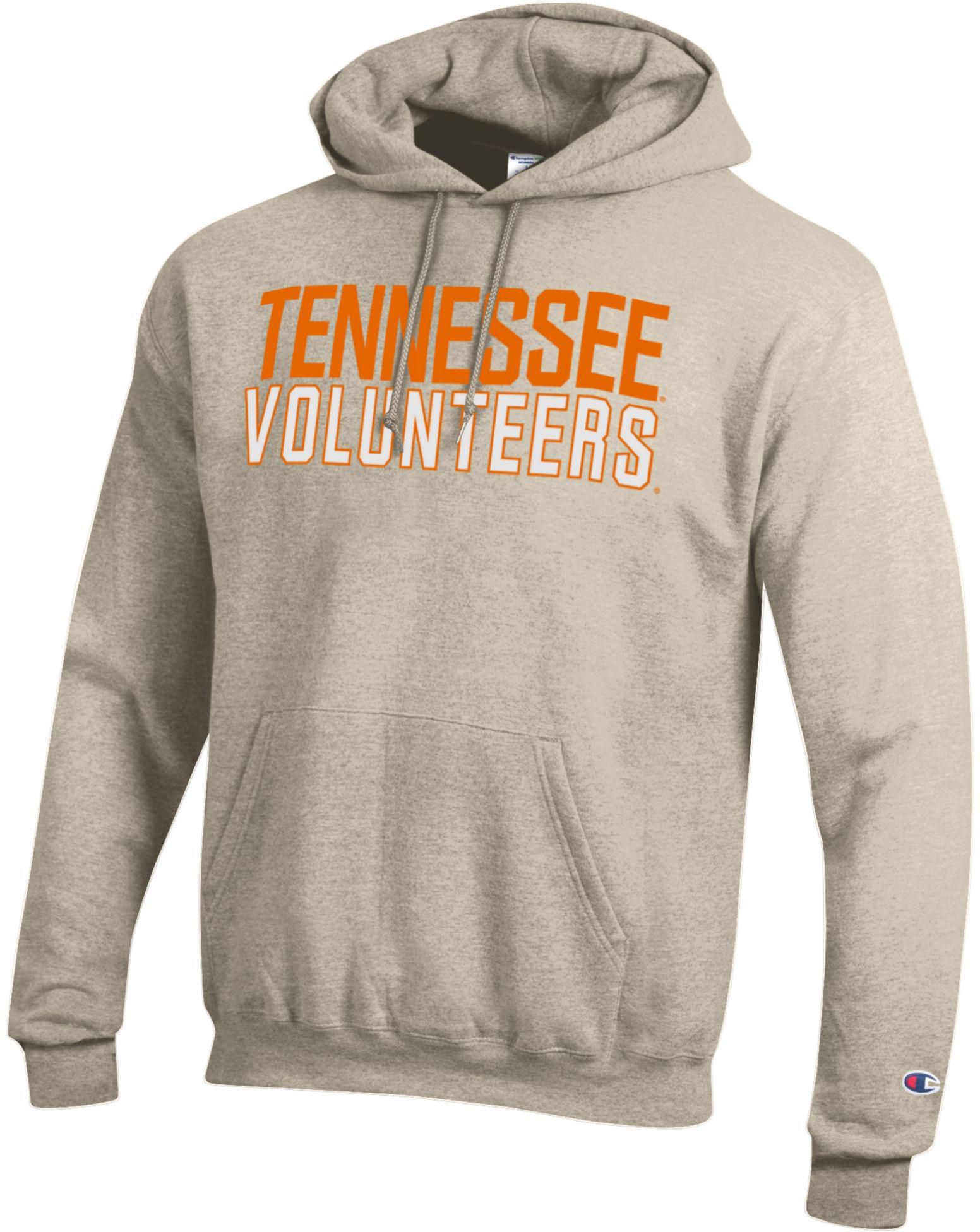 Champion Adult Tennessee Volunteers Eco Powerblend Oatmeal Hoodie, Men's, XXL, White