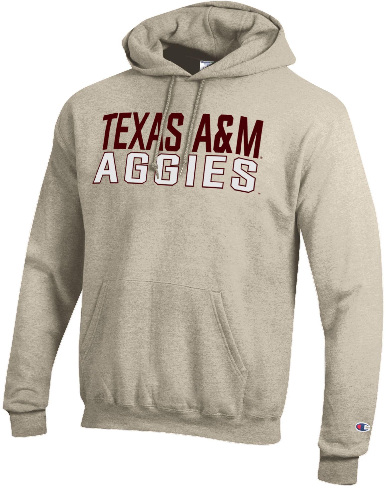 Champion Adult Texas A&amp;M Aggies Eco Powerblend Oatmeal Hoodie
