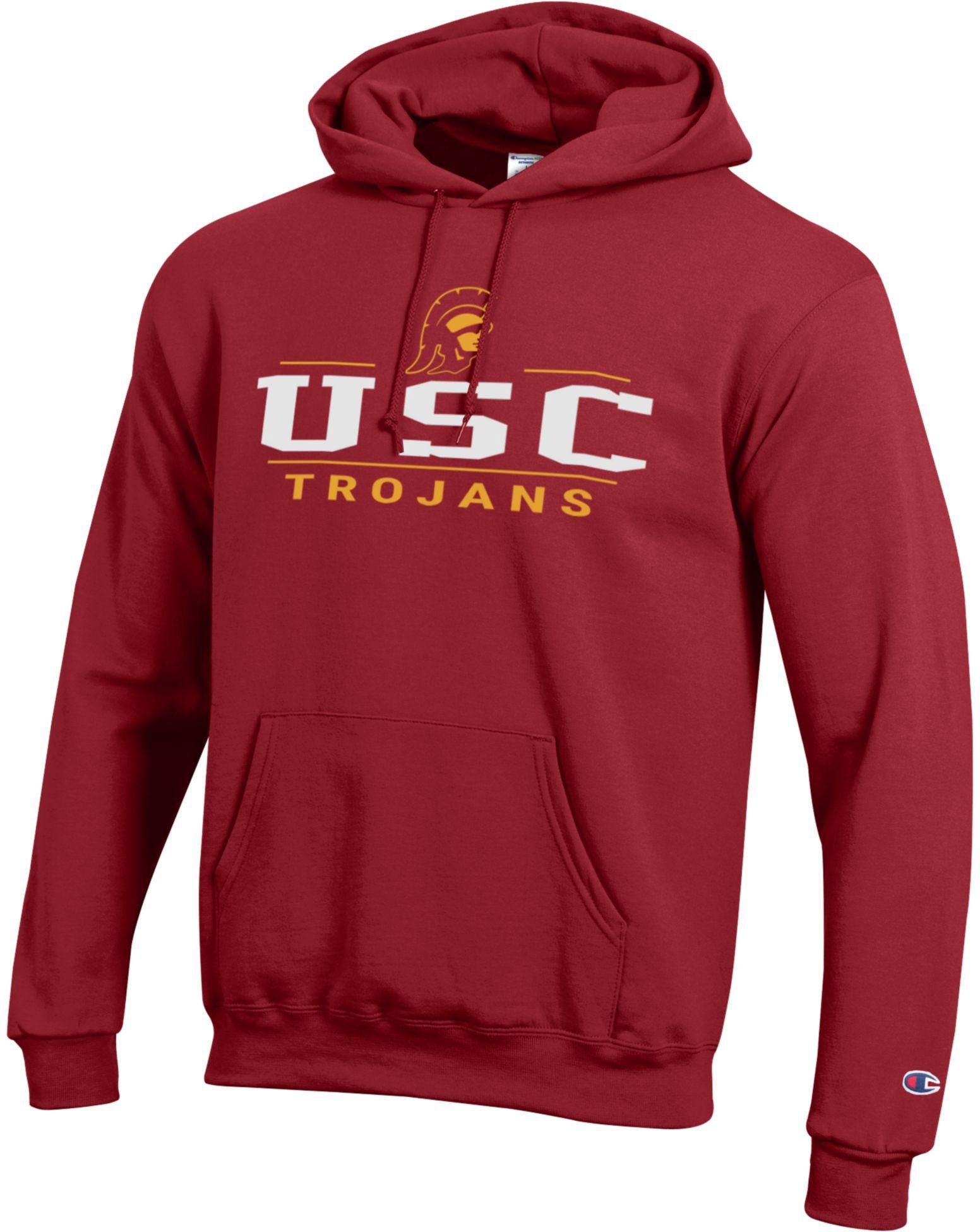 Champion Adult USC Trojans Eco Powerblend Red Hoodie