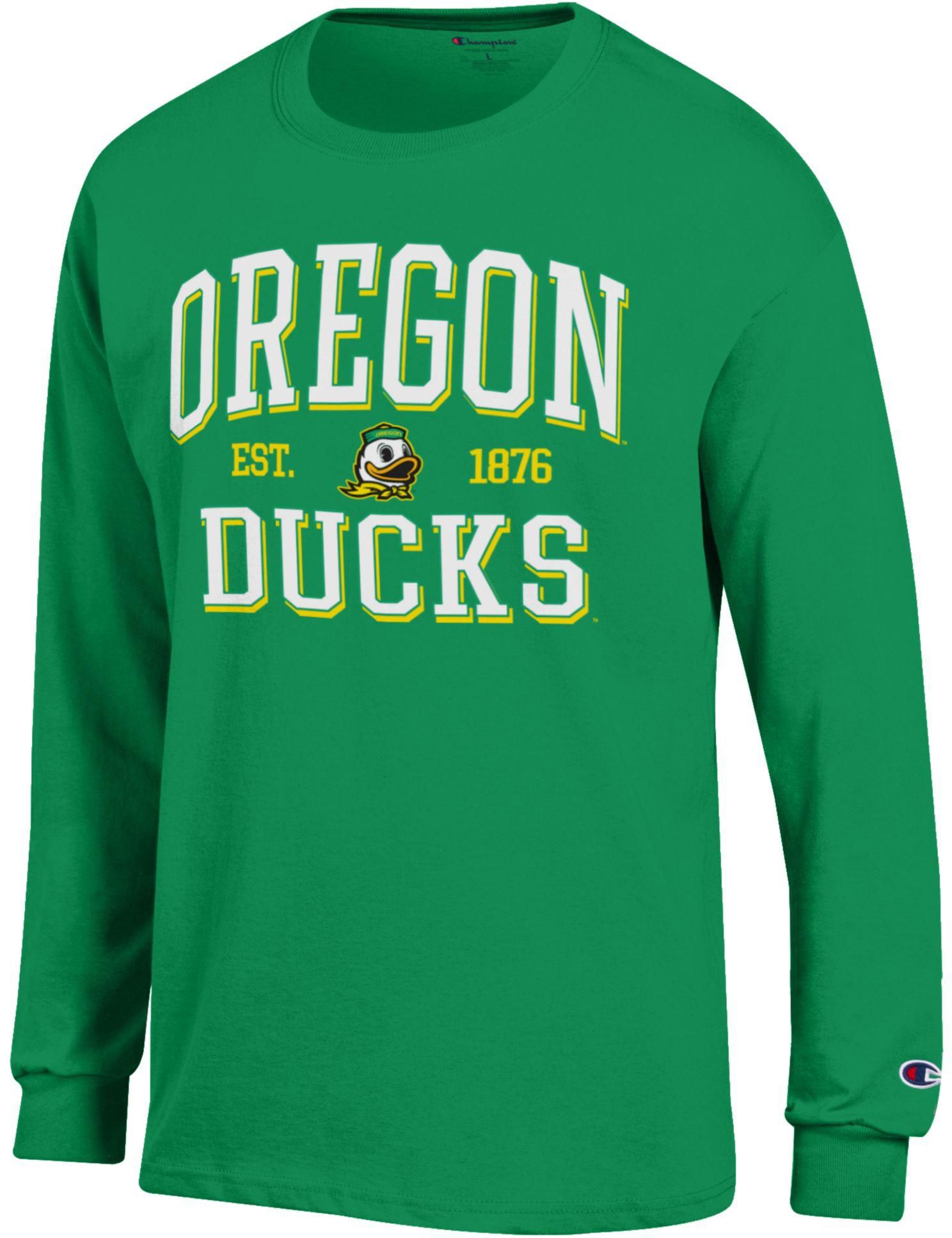 Champion Adult Oregon Ducks Jersey Long Sleeve Shirt