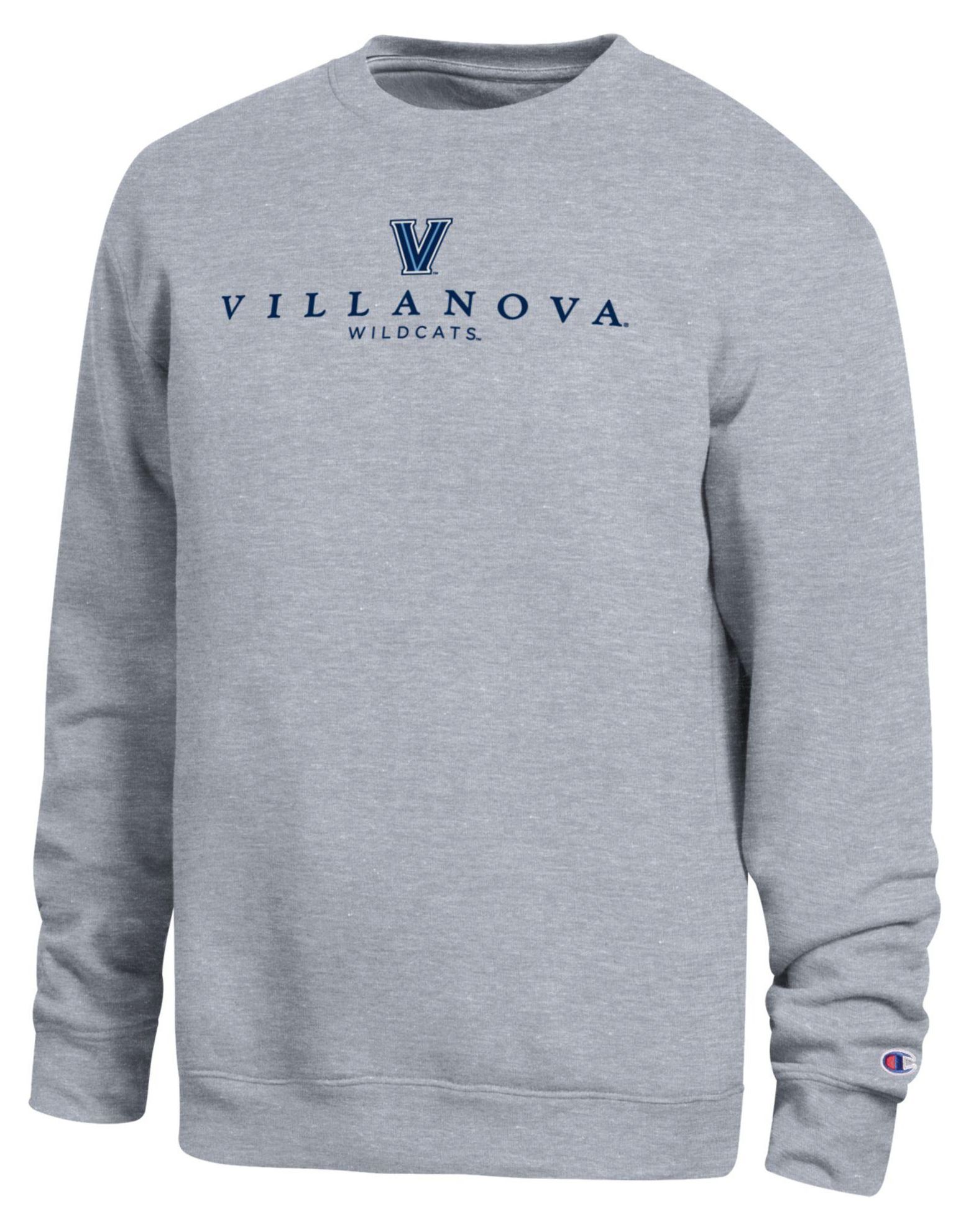 Champion Men's Villanova Wildcats Oxford Contrast Crewneck Sweatshirt