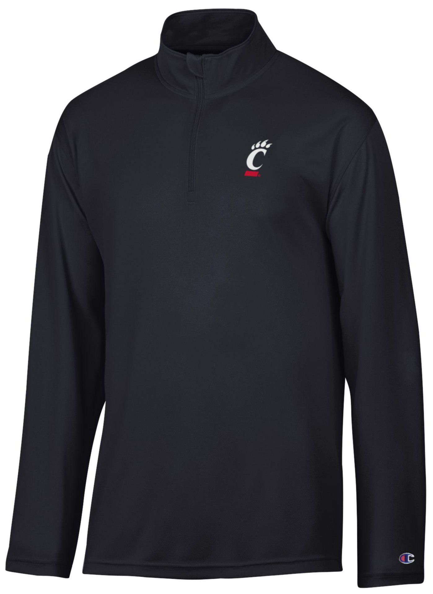 Champion Men's Cincinnati Bearcats Black 1/4 Zip Jacket