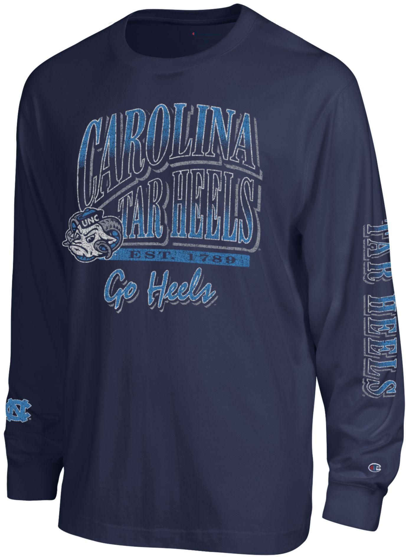 Champion Men's North Carolina Tar Heels Navy All Star Long Sleeve Shirt
