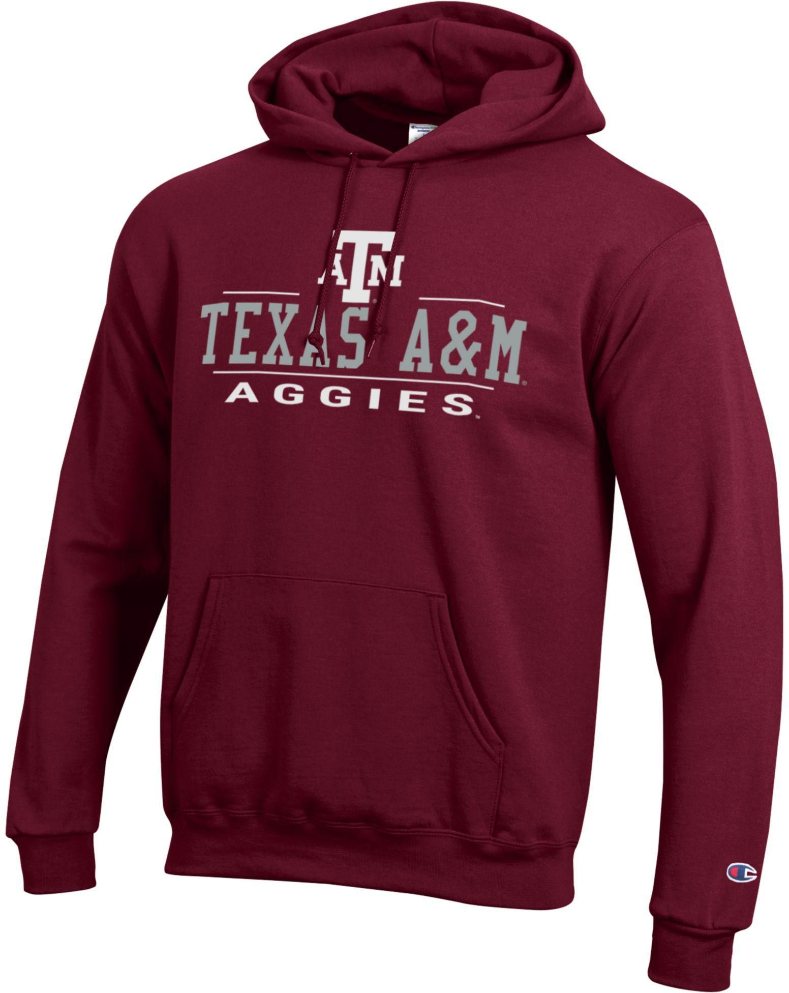 Champion Adult Texas A&amp;M Aggies Eco Powerblend Red Hoodie