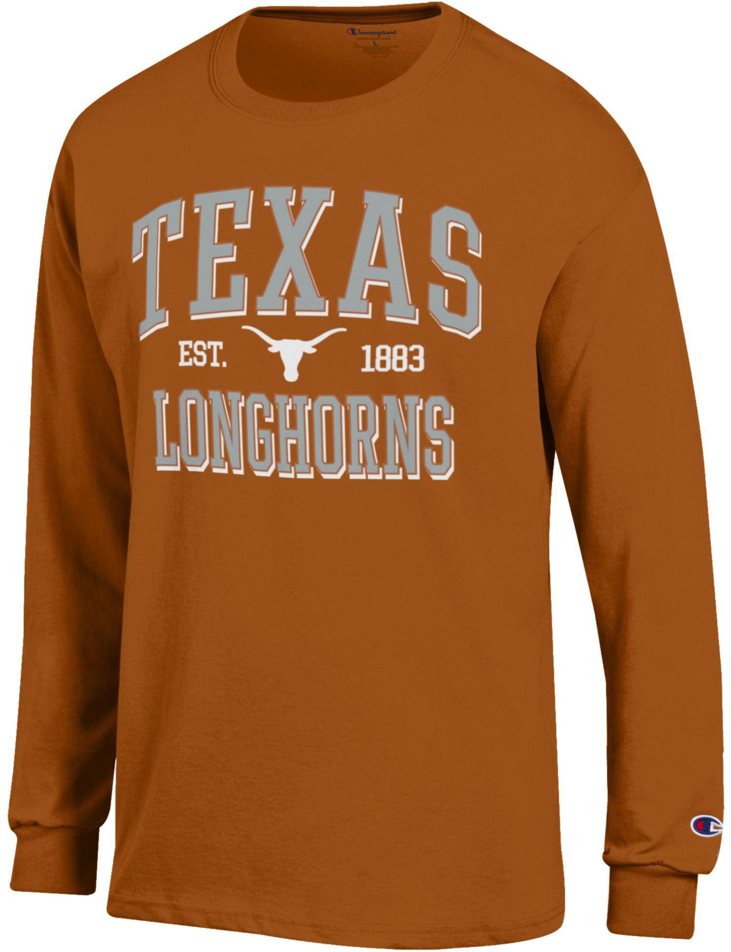 Champion Adult Texas Longhorns Jersey Long Sleeve Shirt