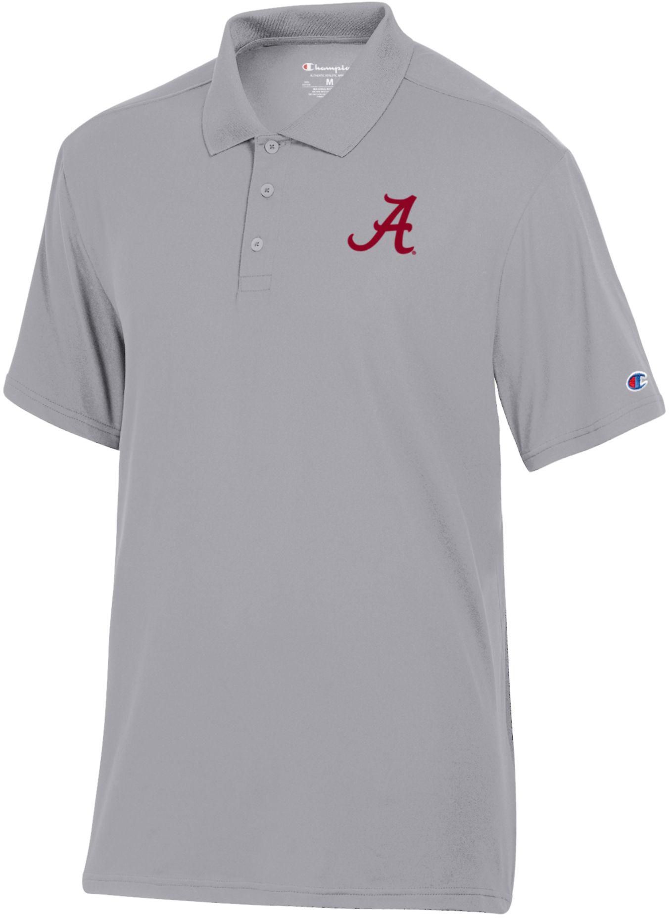 Champion Men's Alabama Crimson Tide Gray Polo