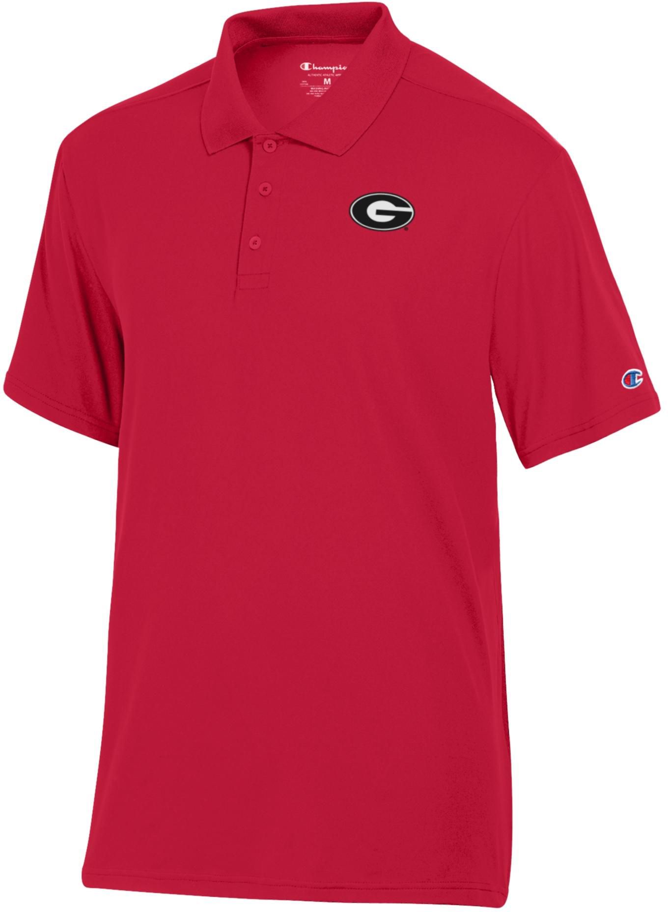 Champion Men's Georgia Bulldogs Scarlet Polo