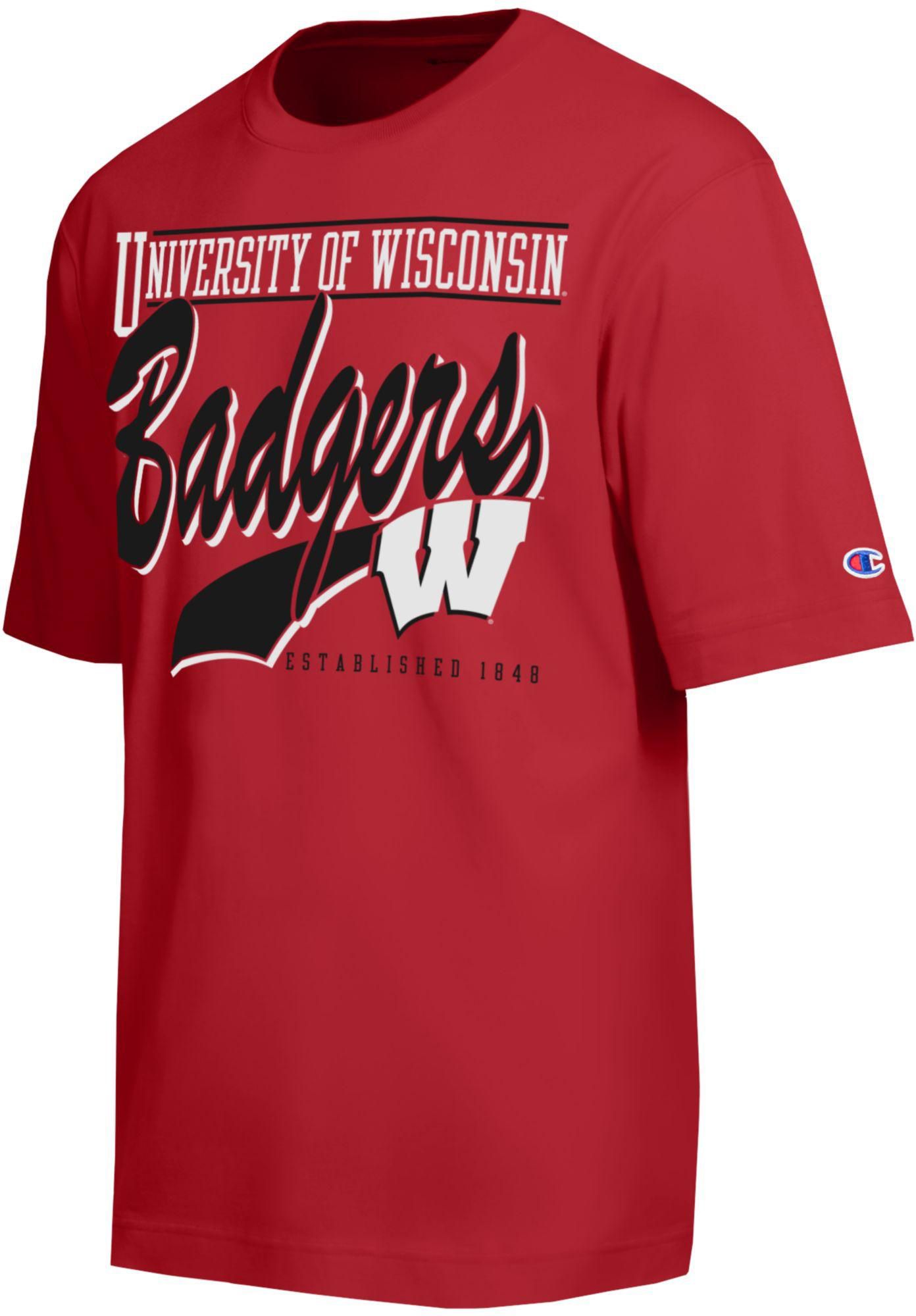 Champion Men's Wisconsin Badgers Bright Cardinal All Star T-Shirt