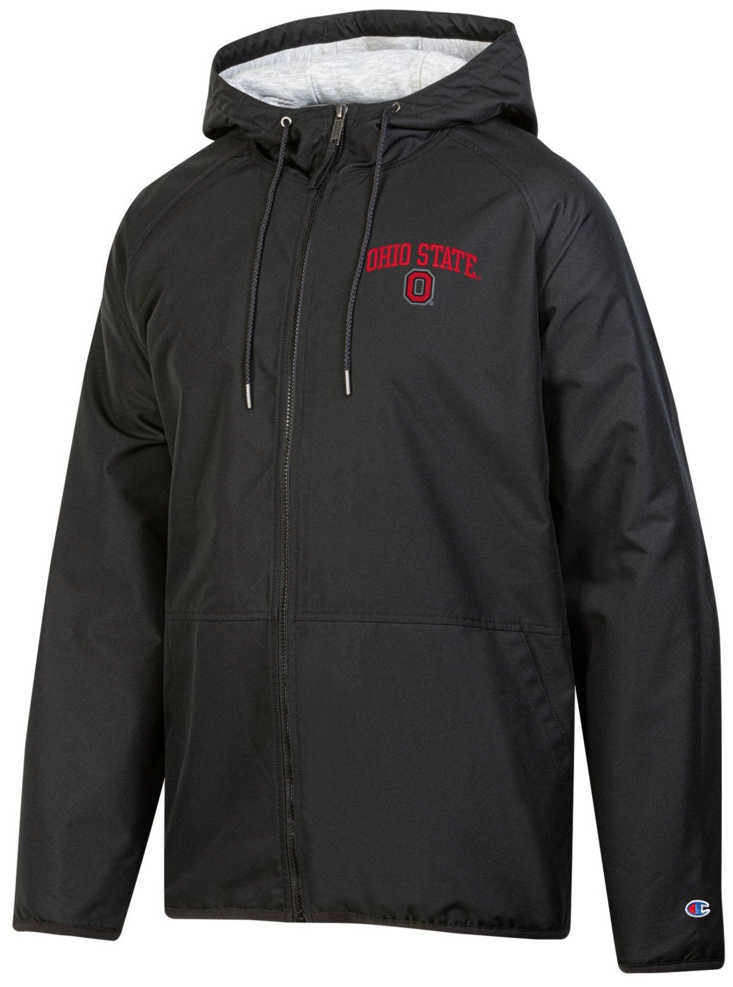 Champion Men's Ohio State Buckeyes Heavyweight Full Zip Jacket, Heather