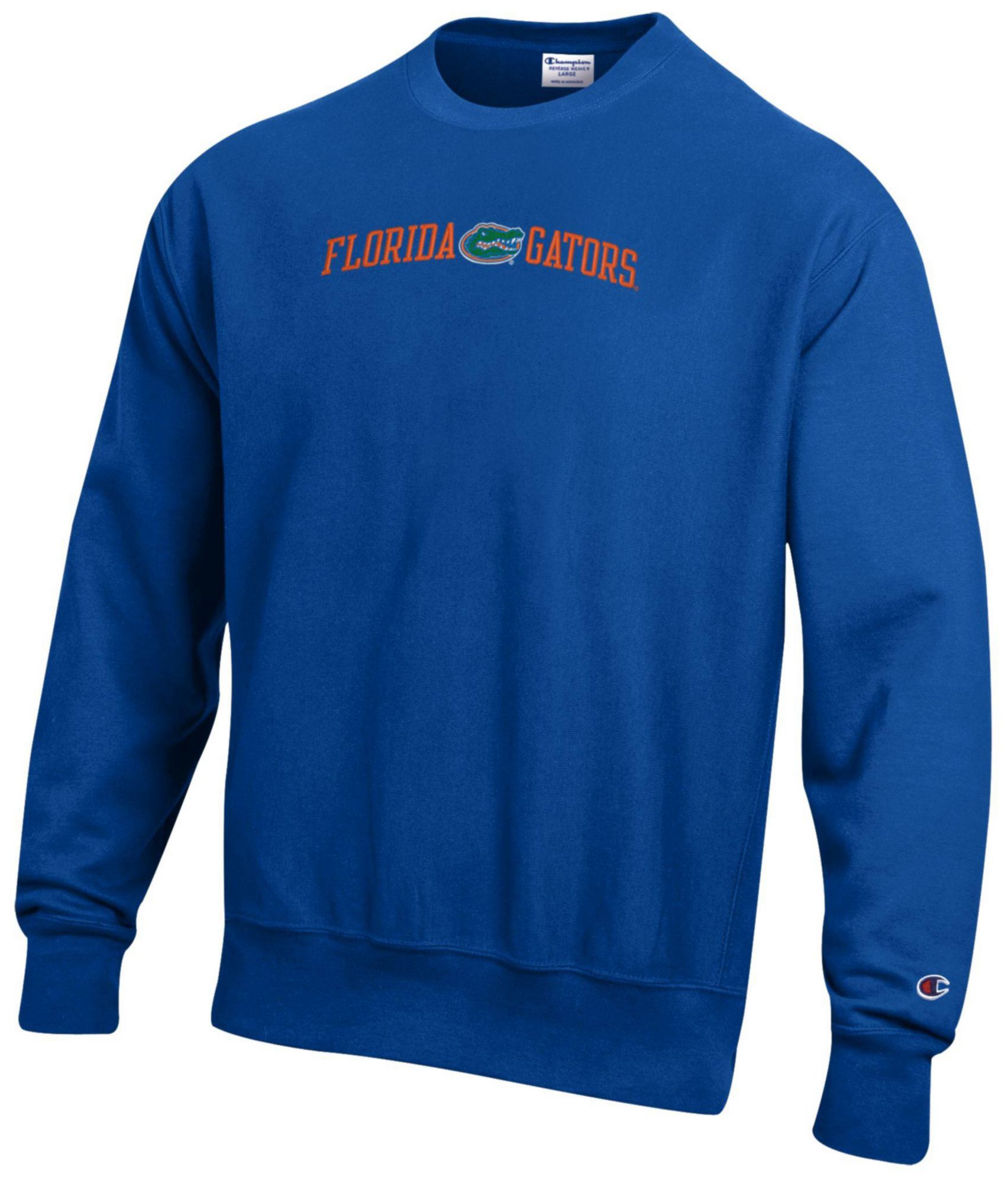 Champion Men's Florida Gators Royal Reverse Weave Crewneck Sweatshirt