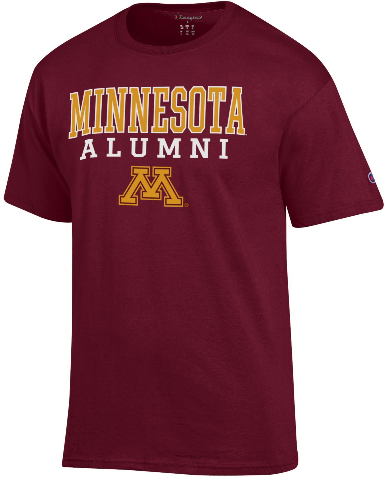 Champion Adult Minnesota Golden Gophers Jersey Alumni T-Shirt, Men's, XXL, Red