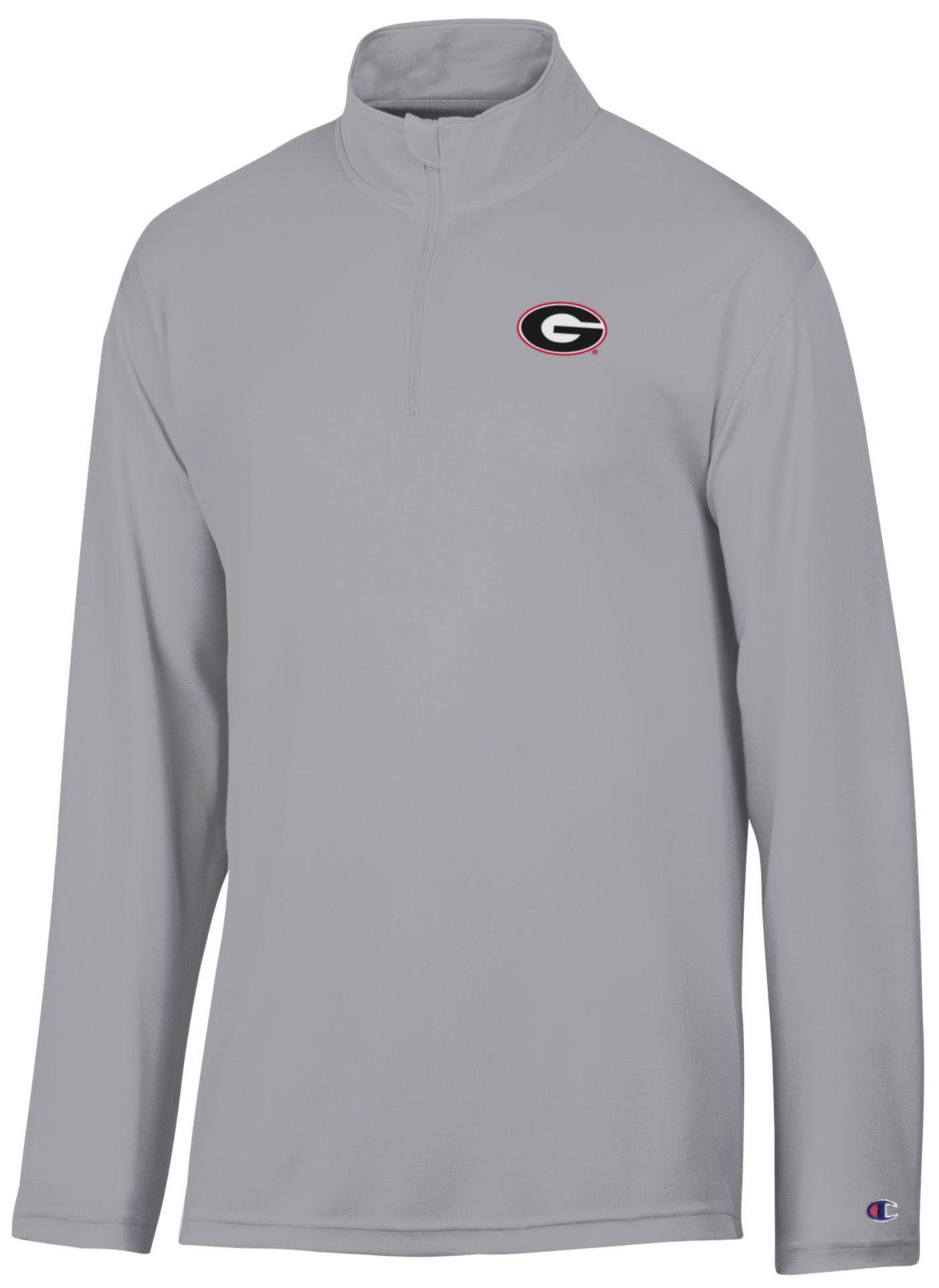 Champion Men's Georgia Bulldogs Gray 1/4 Zip Jacket